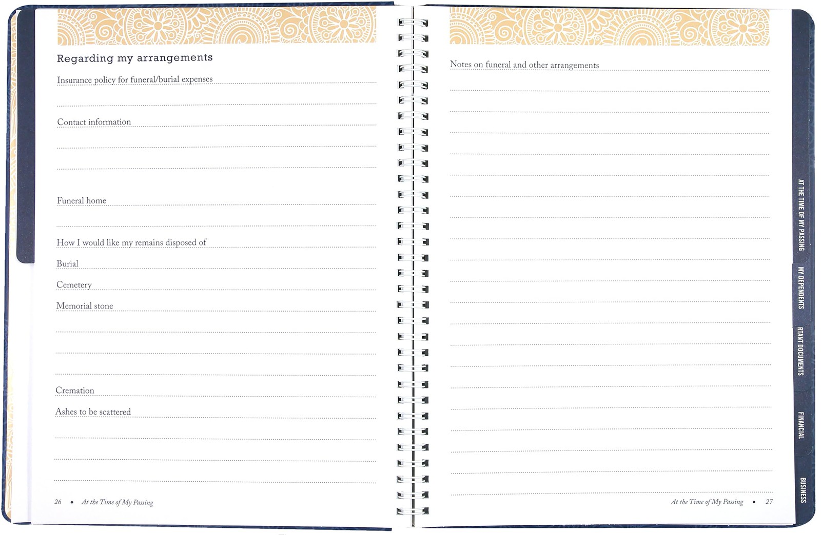 I’m Dead, Now What? Planner – Important Information about My Belongings, Os