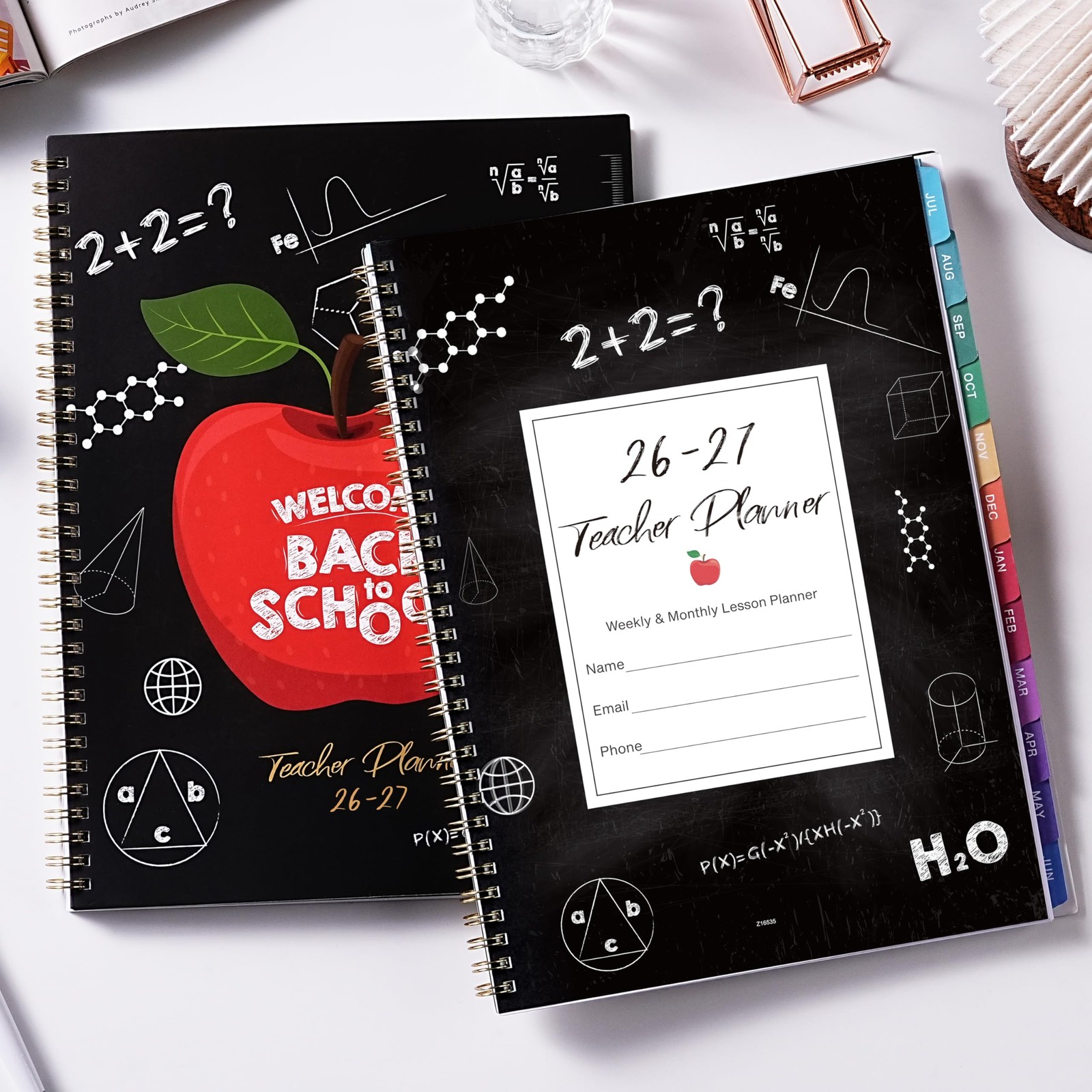 Teacher Planner 2026-2027 – 9 x 11 inches, Black