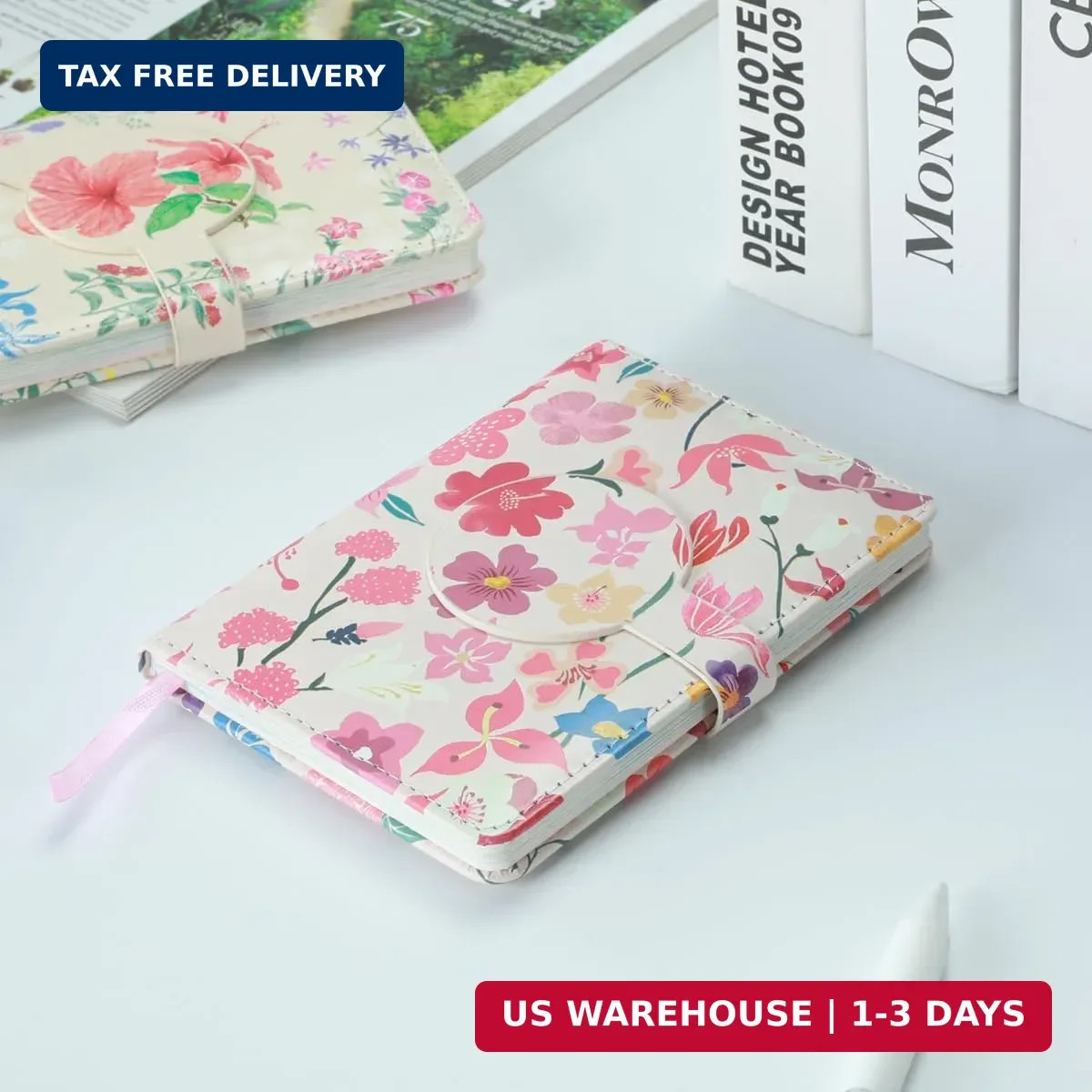 SIIXU Pretty Small Pocket Notebook for Women – Ideal Travel Journal with Unique