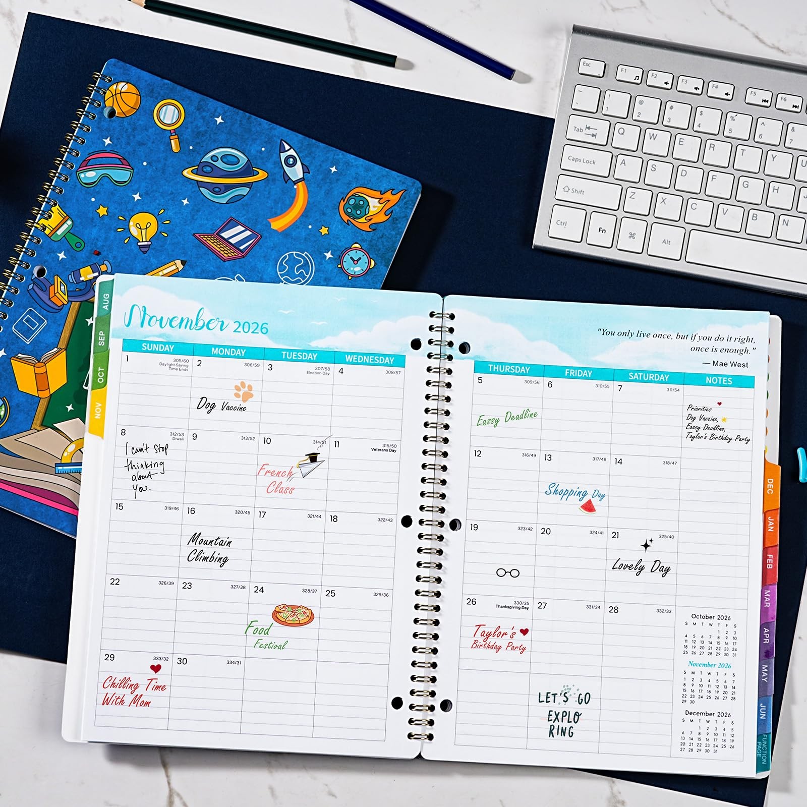 Student Planner 2026-2027 – Planner, School 8.5″ x 11″, Multi-colored