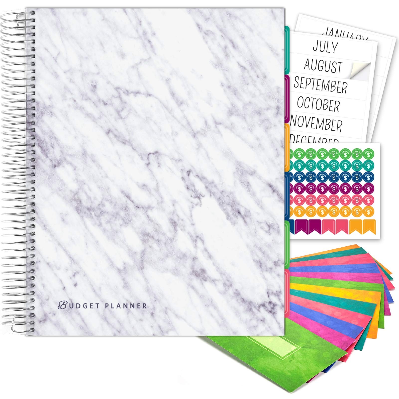 Global Printed Products Budget Bill Organizer 12 Envelopes And Pockets. Expense