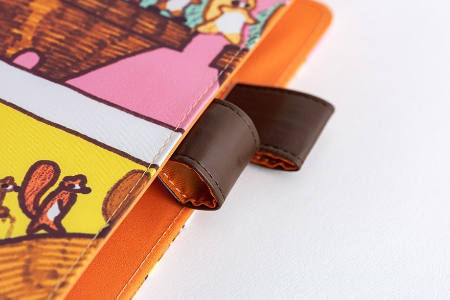 Hobonichi Techo 100%ORANGE Squirrel Theme 2026 A5 Cousin Planner Cover Japan NEW
