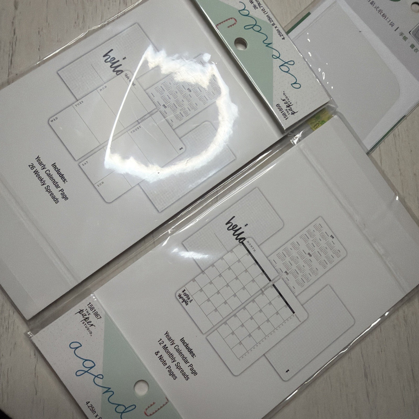 Webster Pages White Copper Hexagon Tn Inserts Stickers + Mystery Gifts Traveler