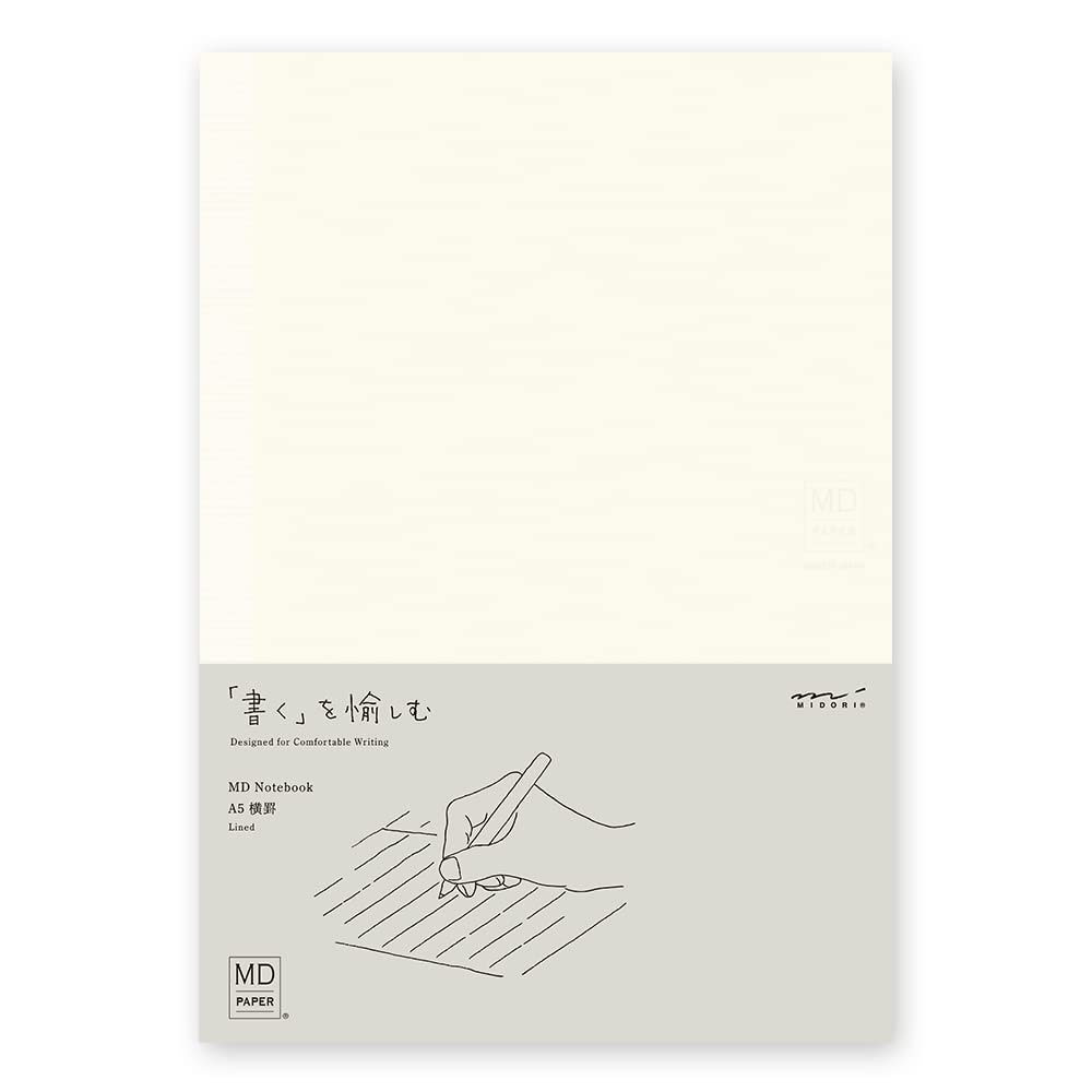 DESIGNPHIL 15294006 Midori Notebook, MD A5, Cream or Light Brown