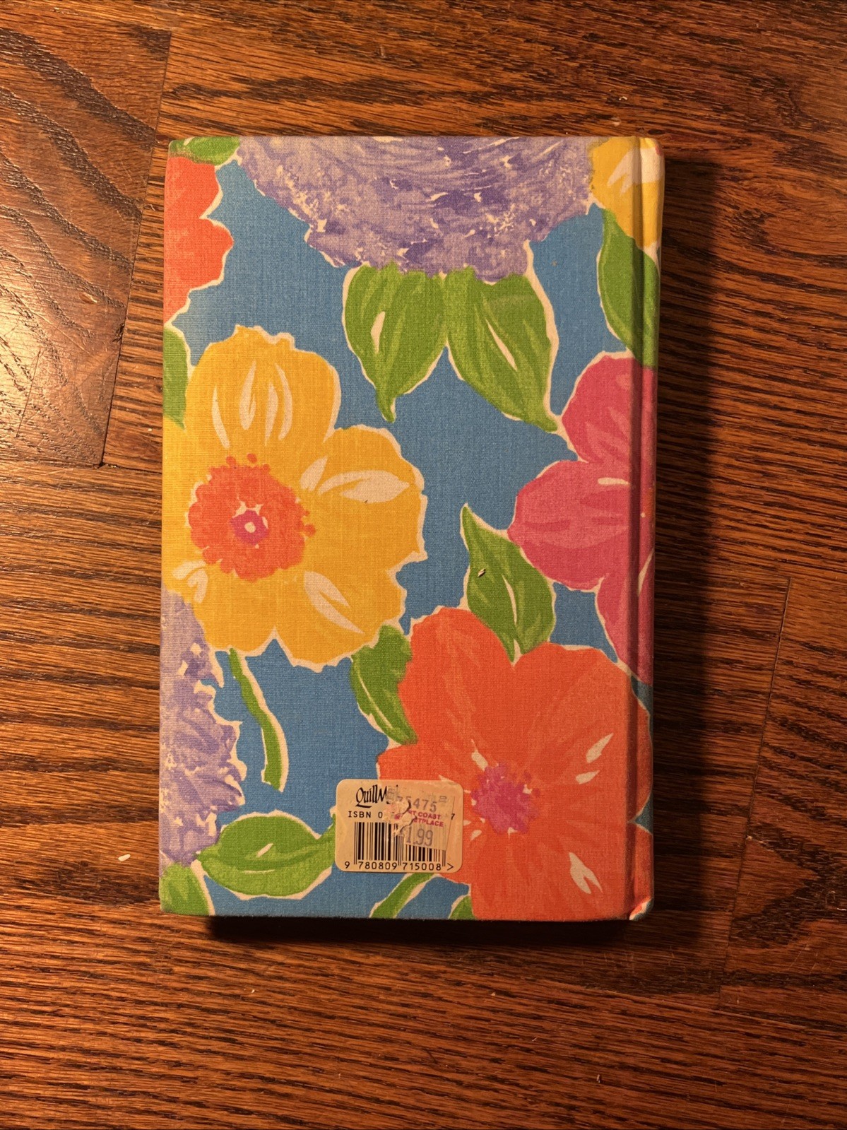 1996 NOS Floral Roses Design Journal Lined Paper Fabric Covered Notebook VTG