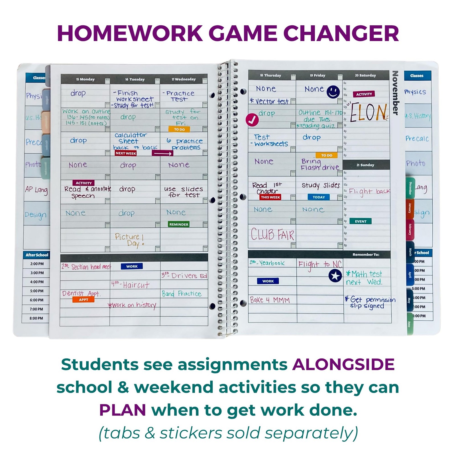 Order Out Of Chaos Academic Planner 2026-2027, Daily 8.5×11, Coastal Calm