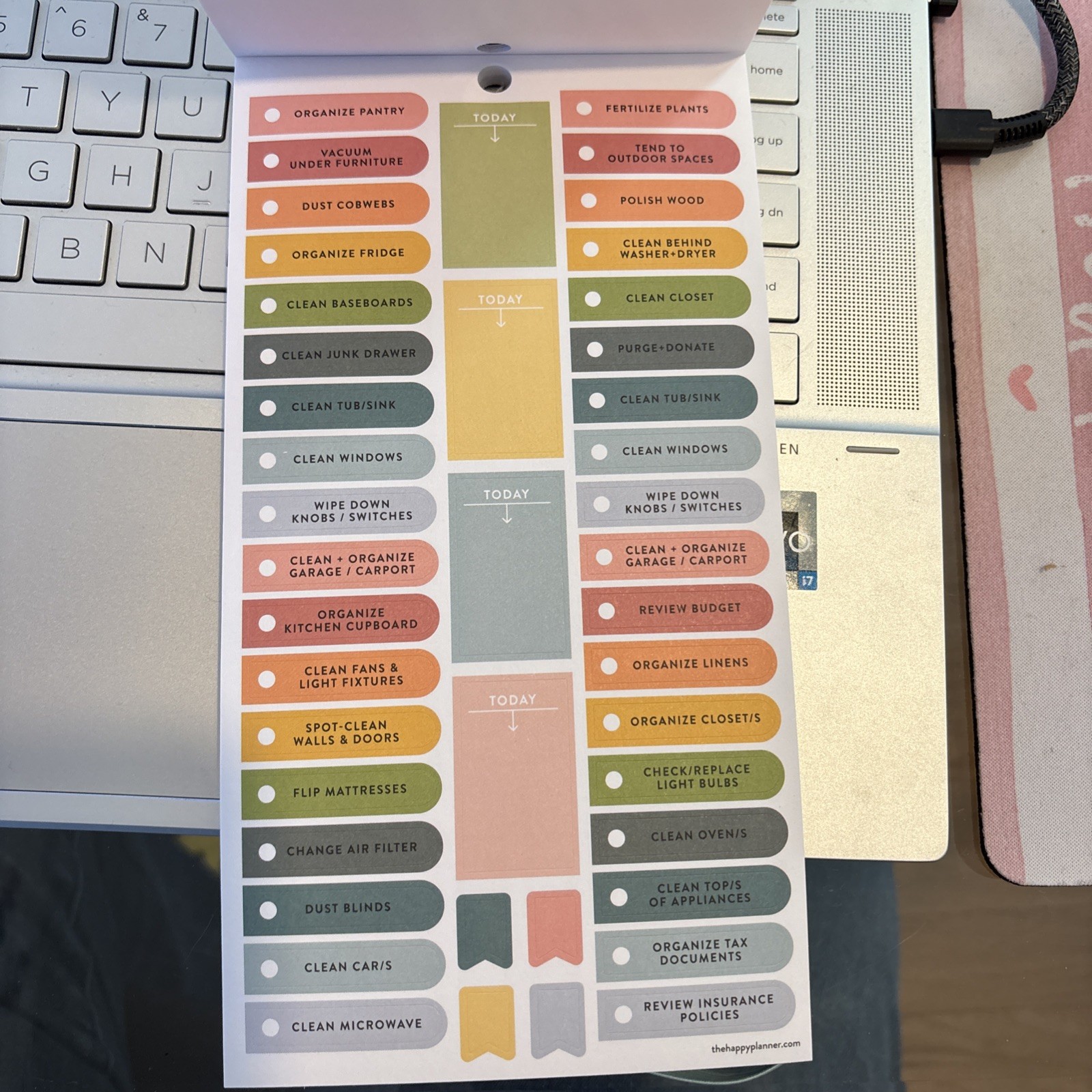 Happy Planner Stickers Daily Chores Value Pack 1403 Pieces Clean House Checklist