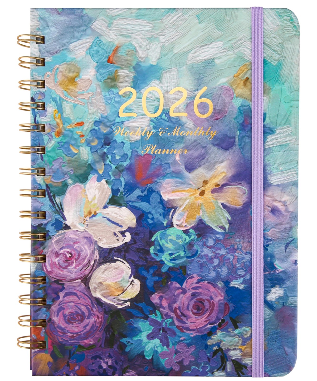 2026 Planner, Weekly and Monthly Calendar 6.4″ x 8.5″(2026）, Spring Floral
