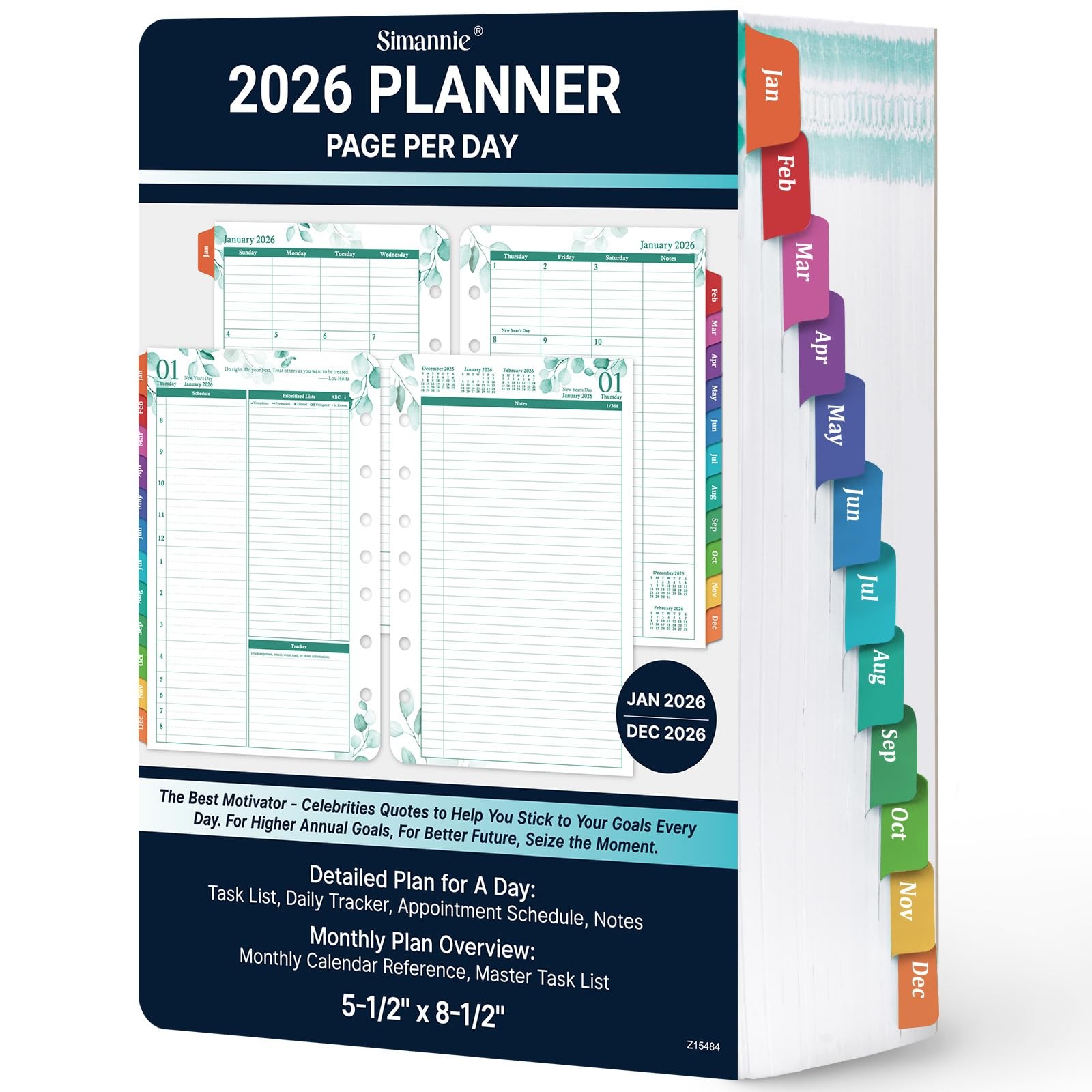 Planner Refills – 2026 Planner Refills, January 2026 – December 2026, 2 Page