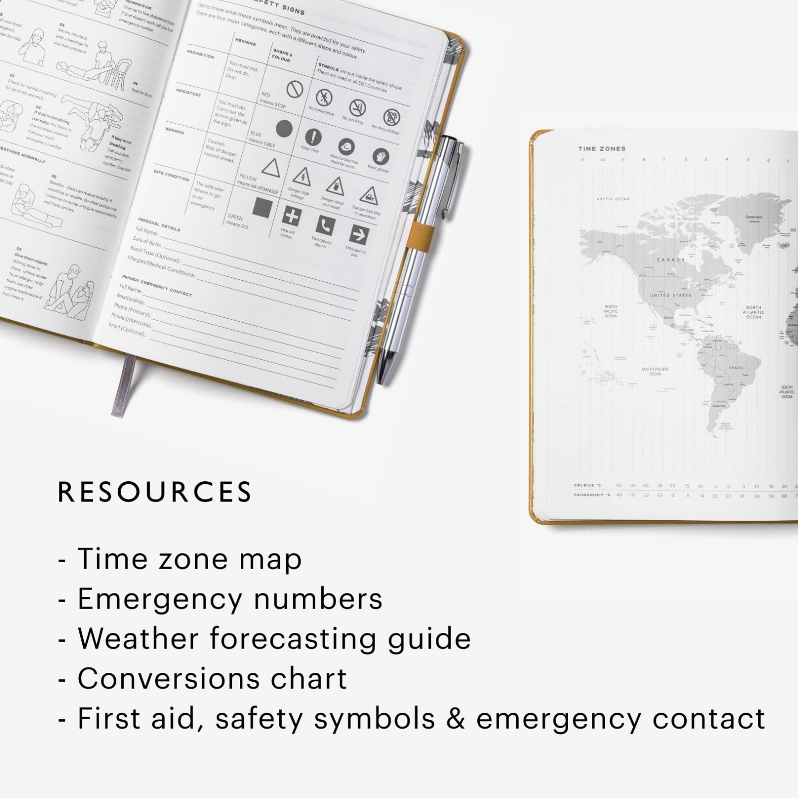 A5 Waterproof Field Journal – Vegan Leather, 144 Pages, Ruled & Dot Grid, Weathe