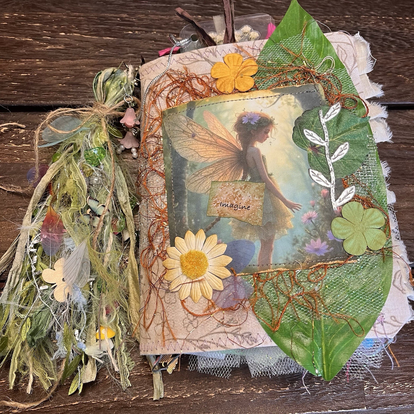 Fairy Junk Journal Grungy Floral Woodland Forest Boho Softcover 3 Signatures