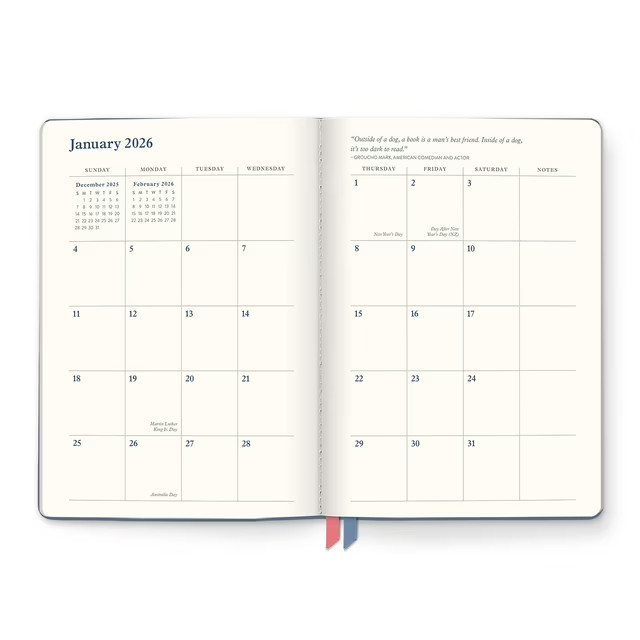 Orange Circle Studio: Clara Clothbound Planner 2026 – Book Lover’s Content