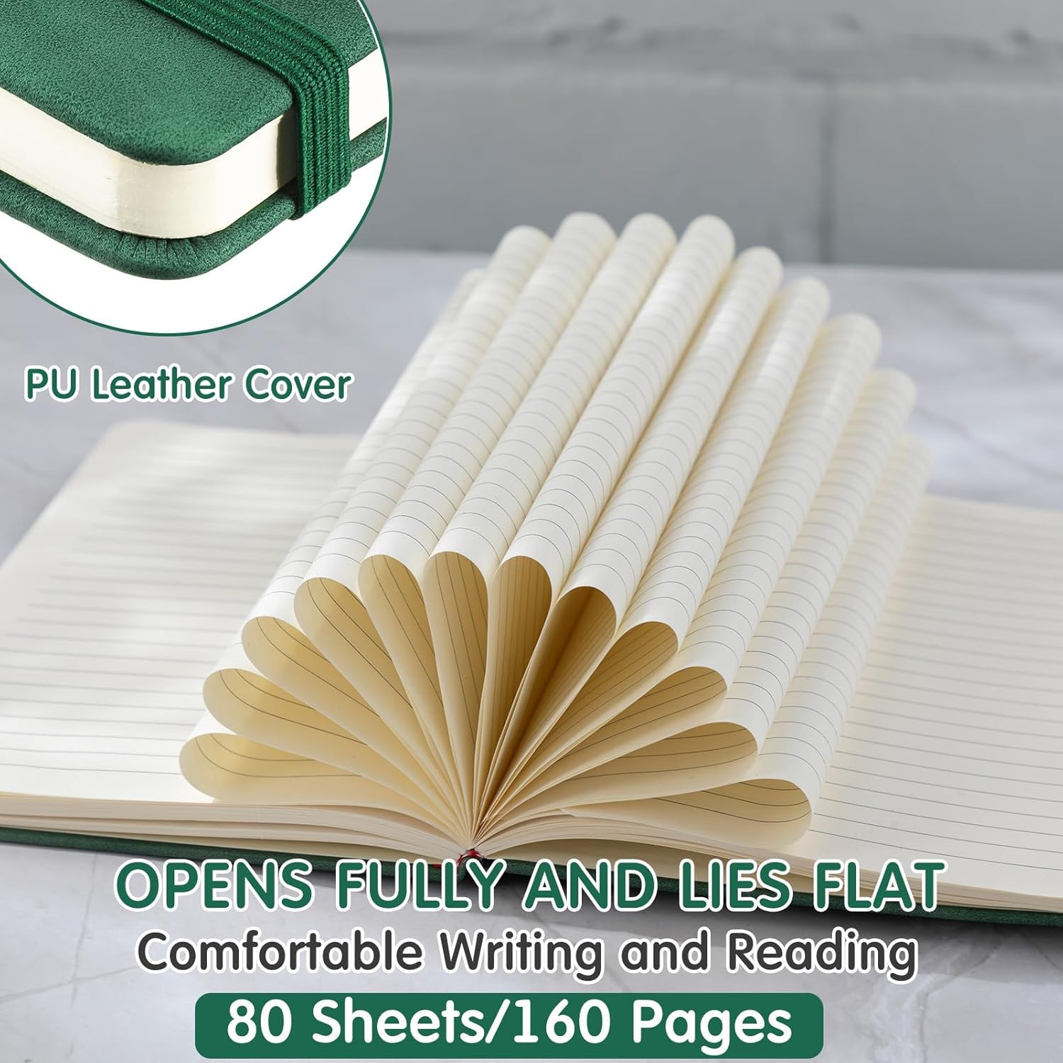 24 Pack Leather A5 Journals – Multicolored Travel Notebooks for Men & Women