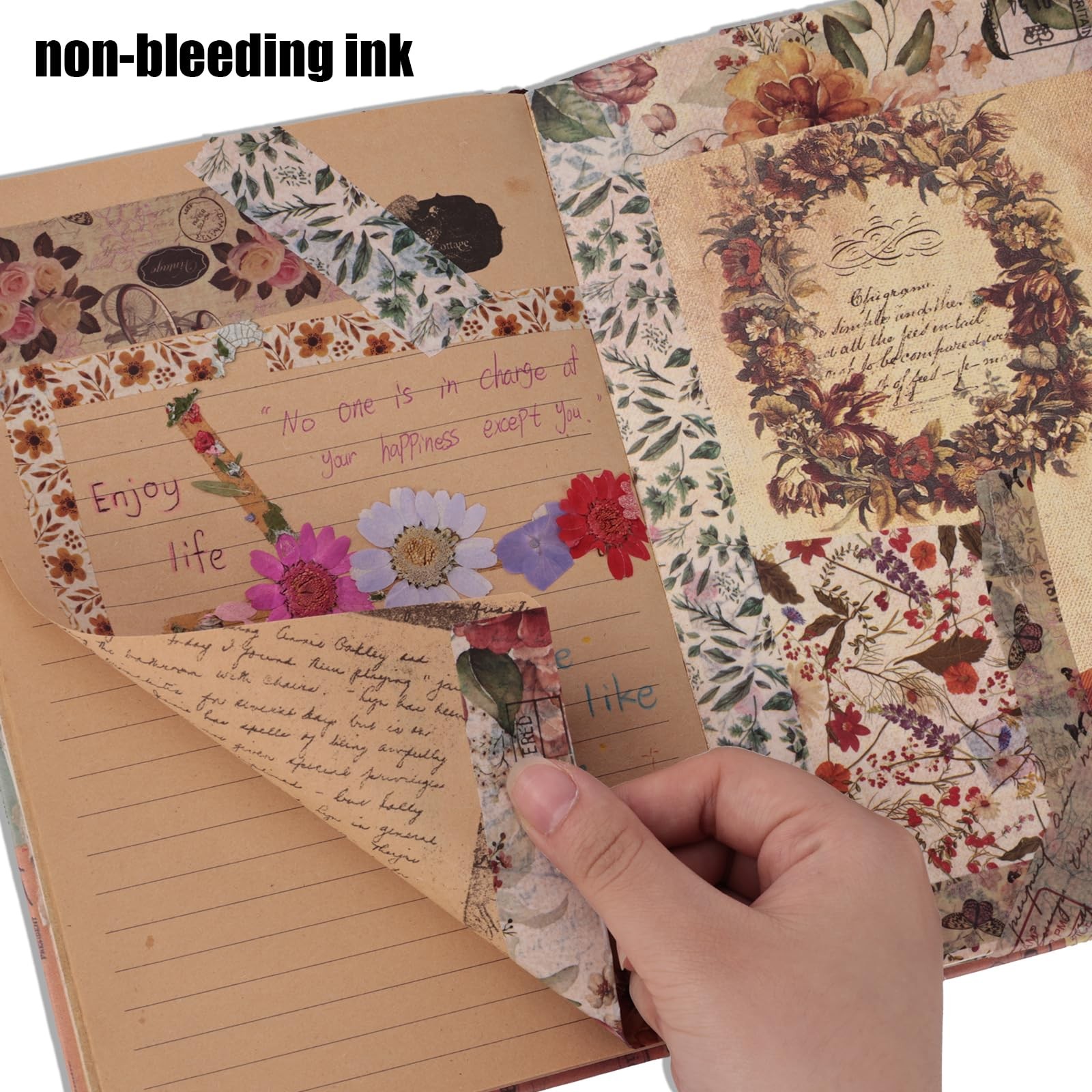 SallyFashion A5 Vintage Travel Journals Medium, 2Pack European Diary