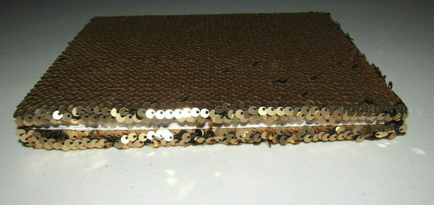 PAPER STUDIO DELUXE GOLD SPARKLE SEQUIN DECORATIVE JOURNAL