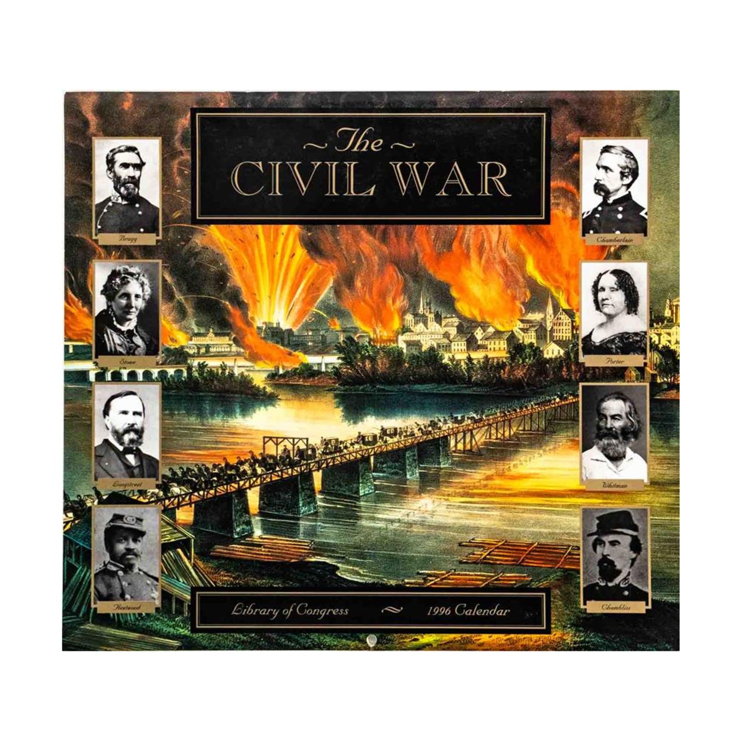 Library of Congress Calendars Civil War Calendar 1996 VG+