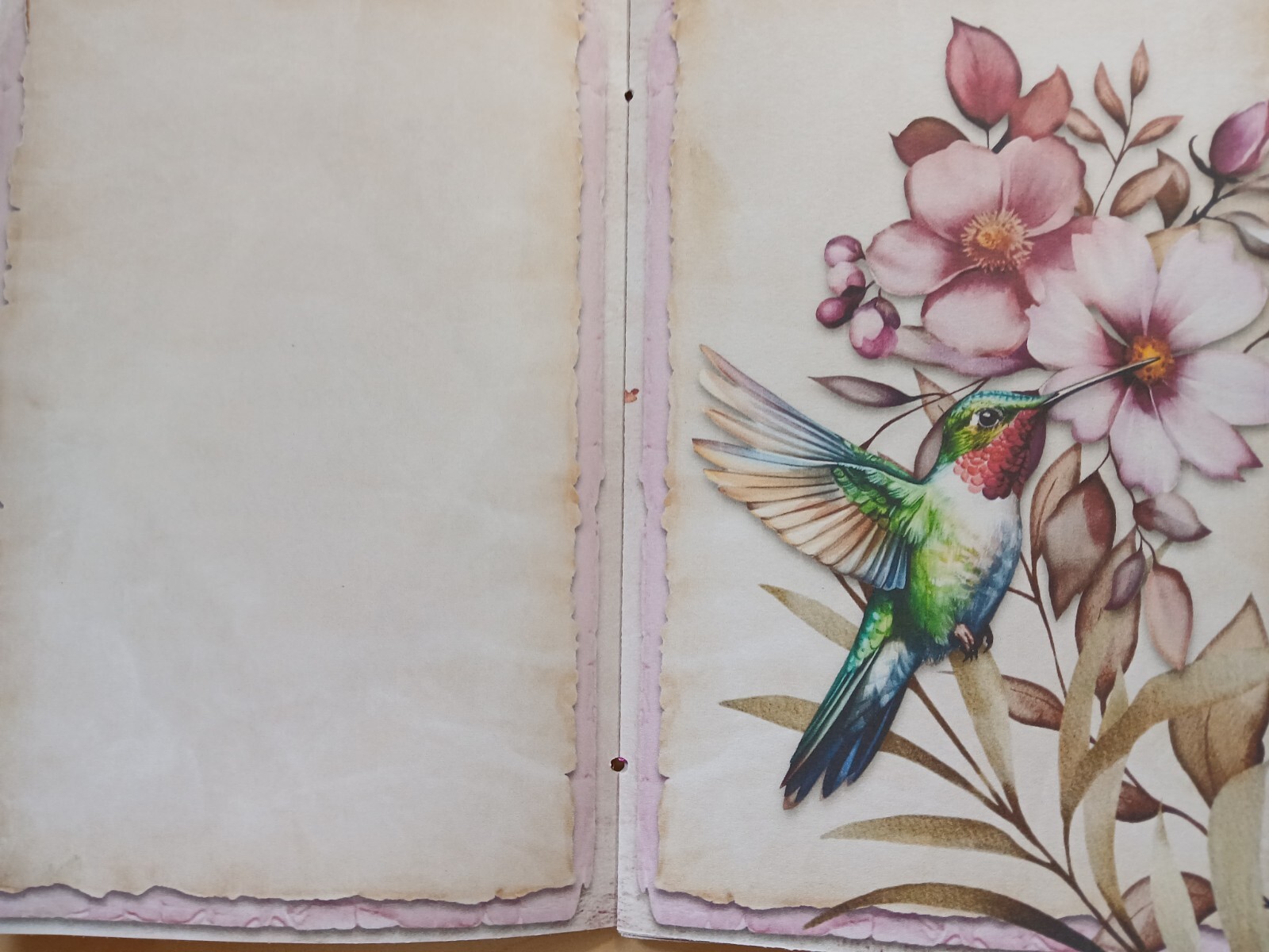 Junk Journal Booklet “Faith” Scripture Quotes Florals Ephemera, Cards, Pockets+