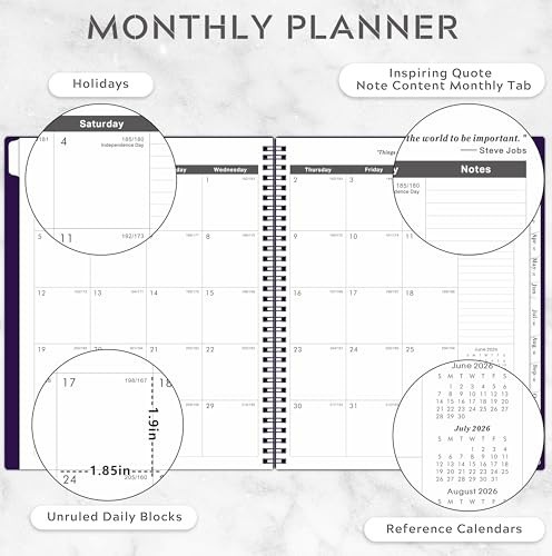2026-2031 Monthly Planner/Monthly Calendar – 5 Year Planner from Jul. 2026 –