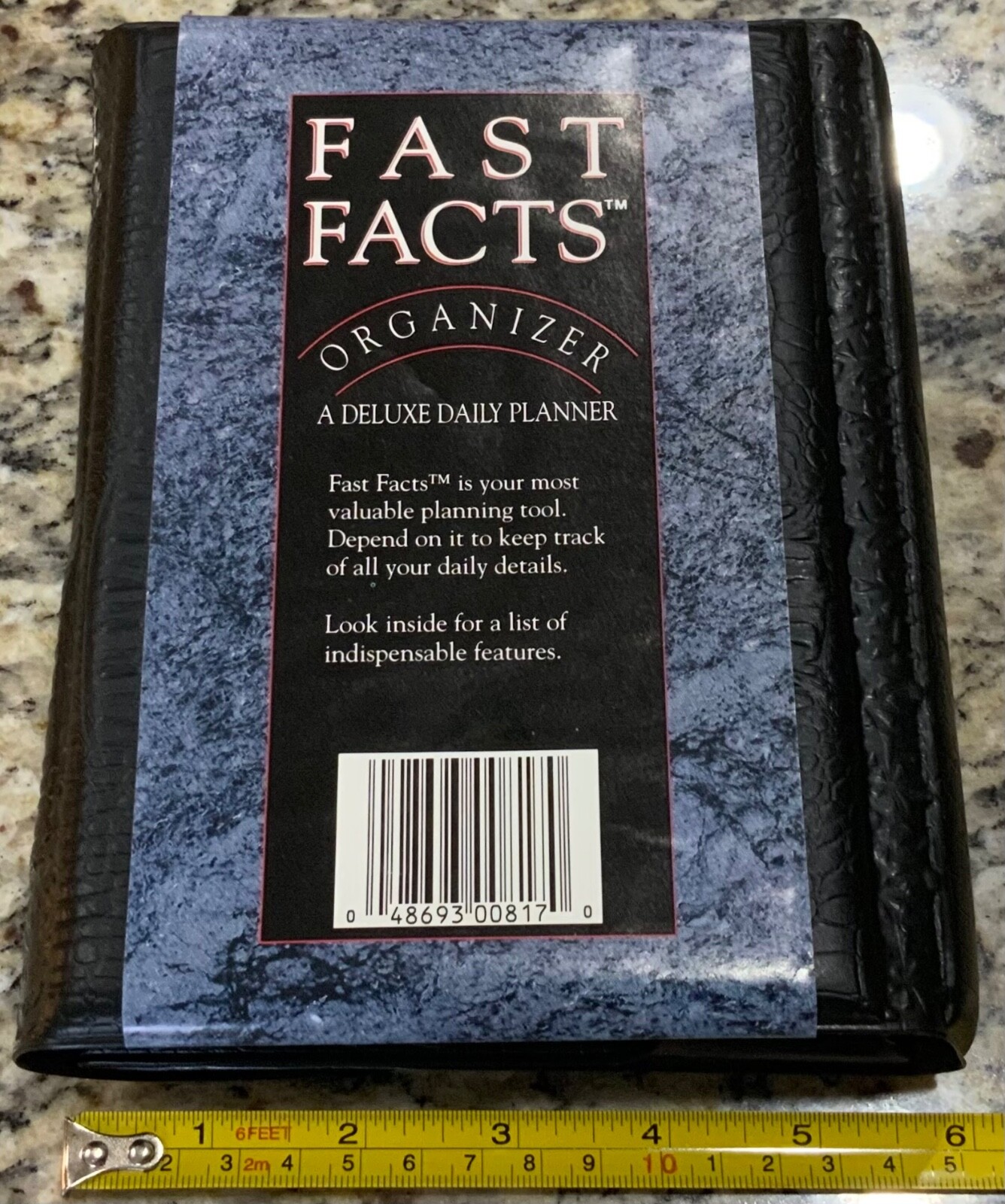 Vintage 1992 Fast Facts Organizer Deluxe Dailey Planner 6 Ring Complete New Open