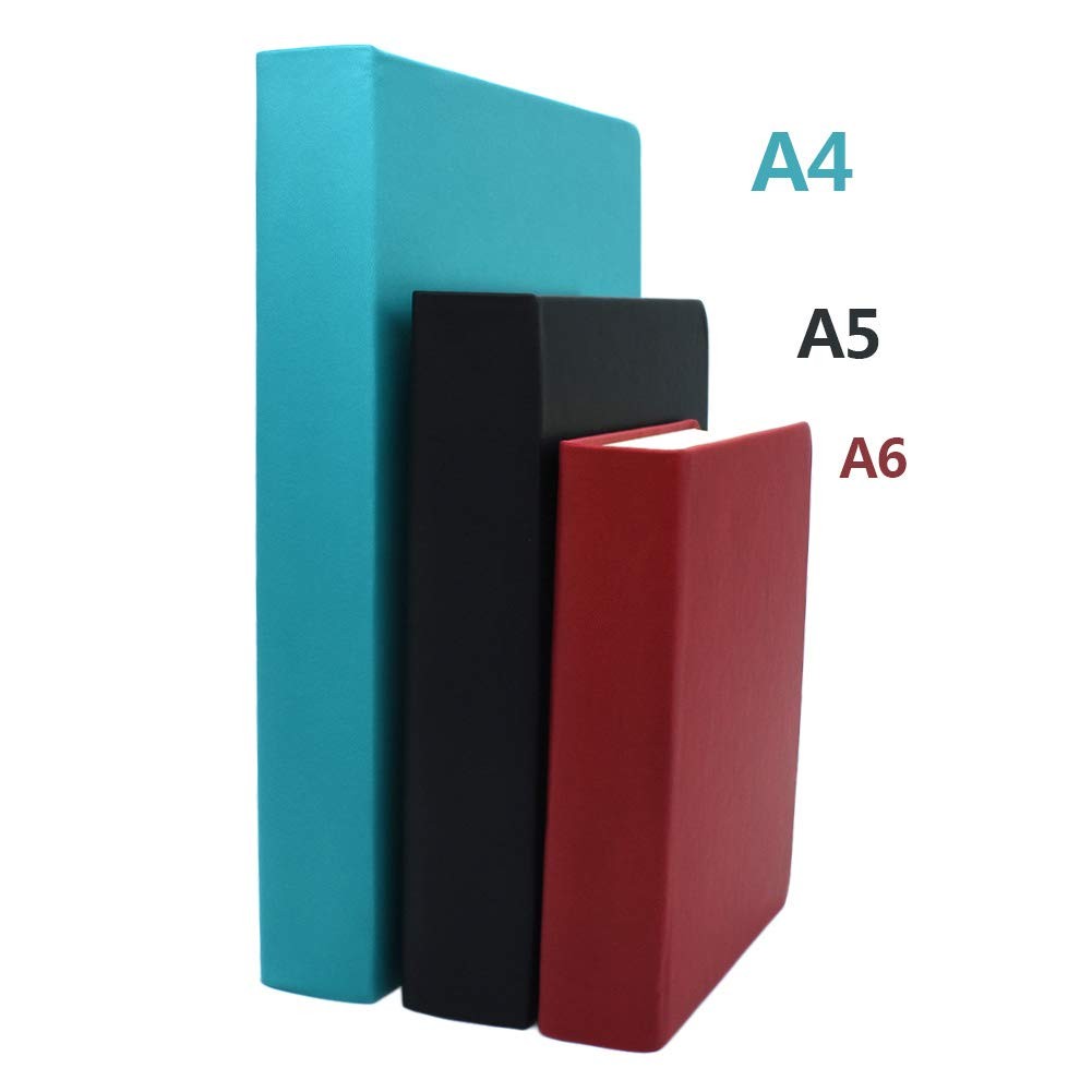 Notebook, Waterproof PU Leather Journal, Blank Pages Super Thick a6, blue