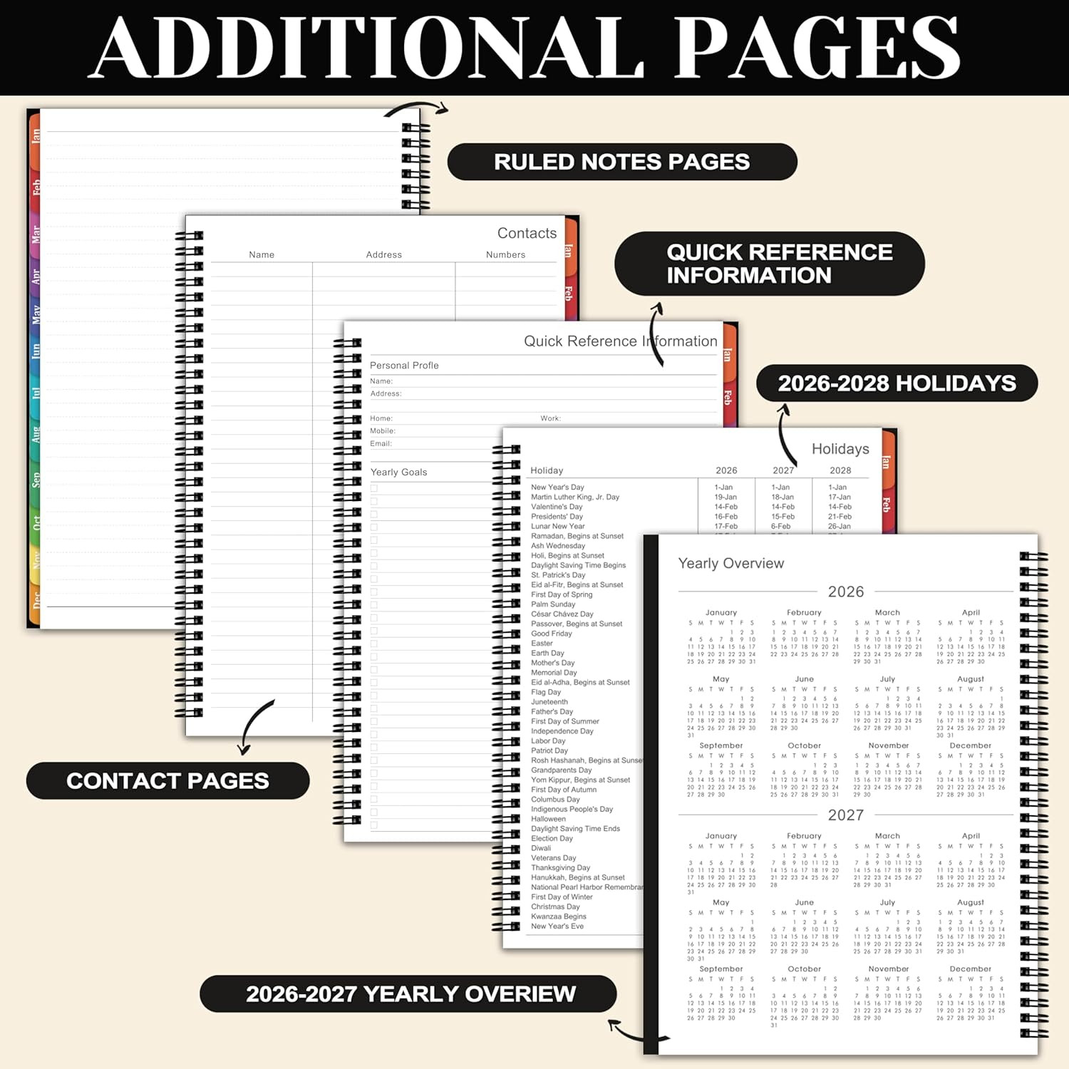 2026 Planner – 2026 Planner Weekly and Monthly, JAN. 2026 – DEC. 2026 11” X 9”