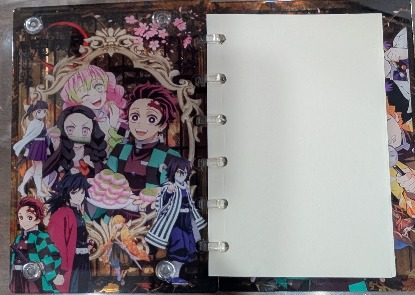 Demon Slayer A7 Acrylic Shaker Notebook