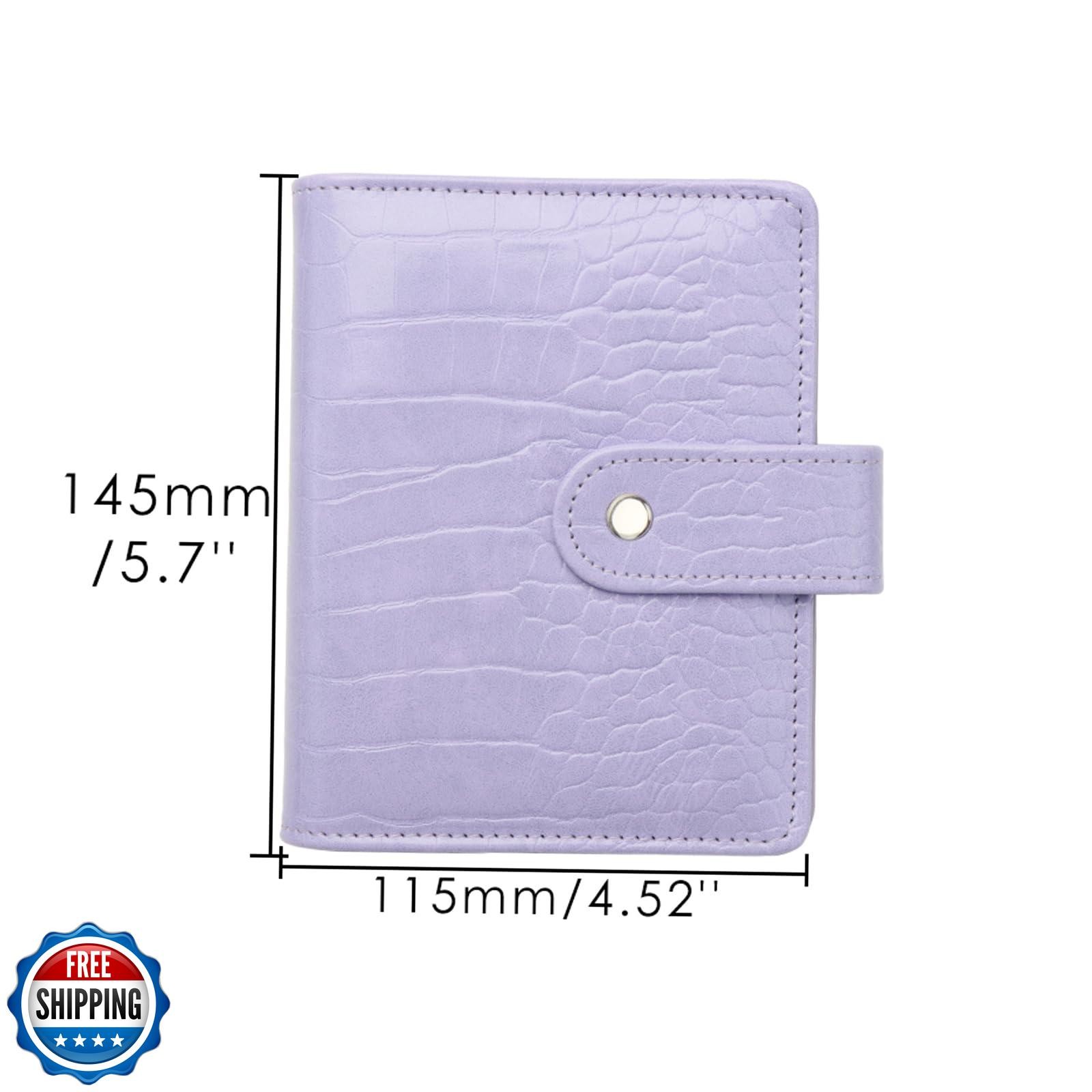 NatSumeBasics A7 Binder Wallet 4.7″x5.7″ Cash Envelopes Budget Binder Purple
