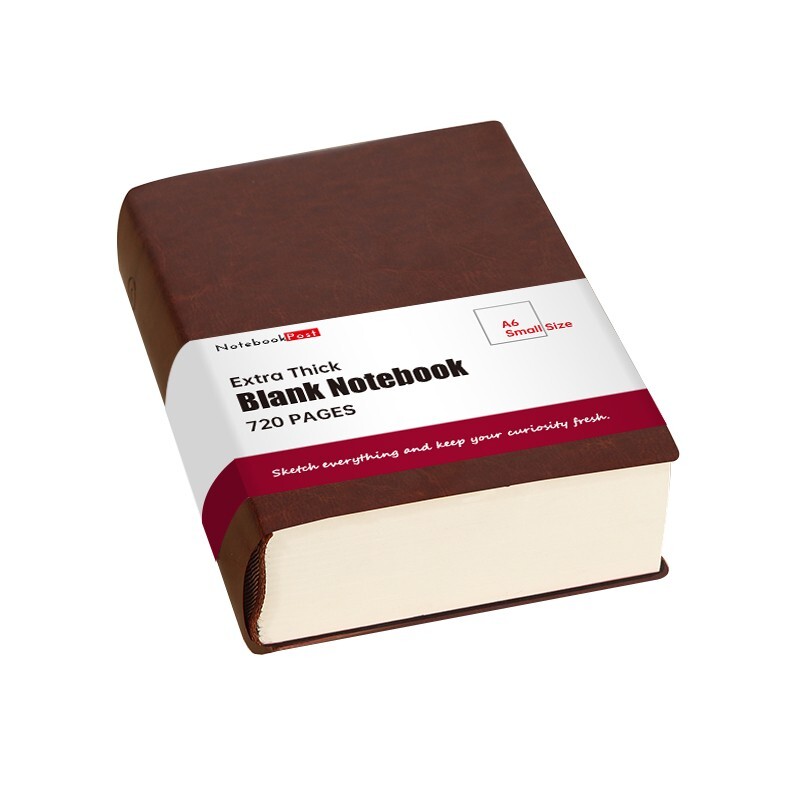Extra Thick Blank Paper Notebook for Drawing Sketching Doodle A6 Size 720 Pages