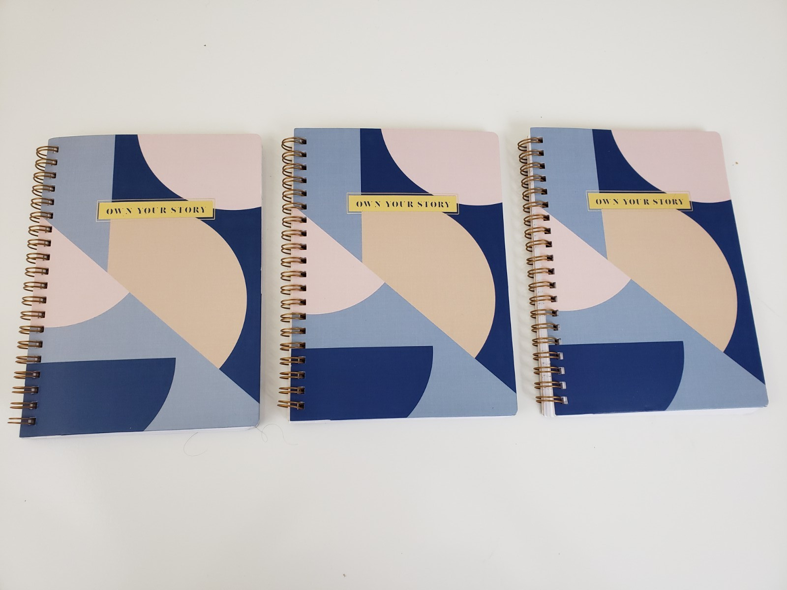 Journal Spiral Notebook Lined 5″x7″ 80 Sheets College Ruled Tear Out Pages Lot 3
