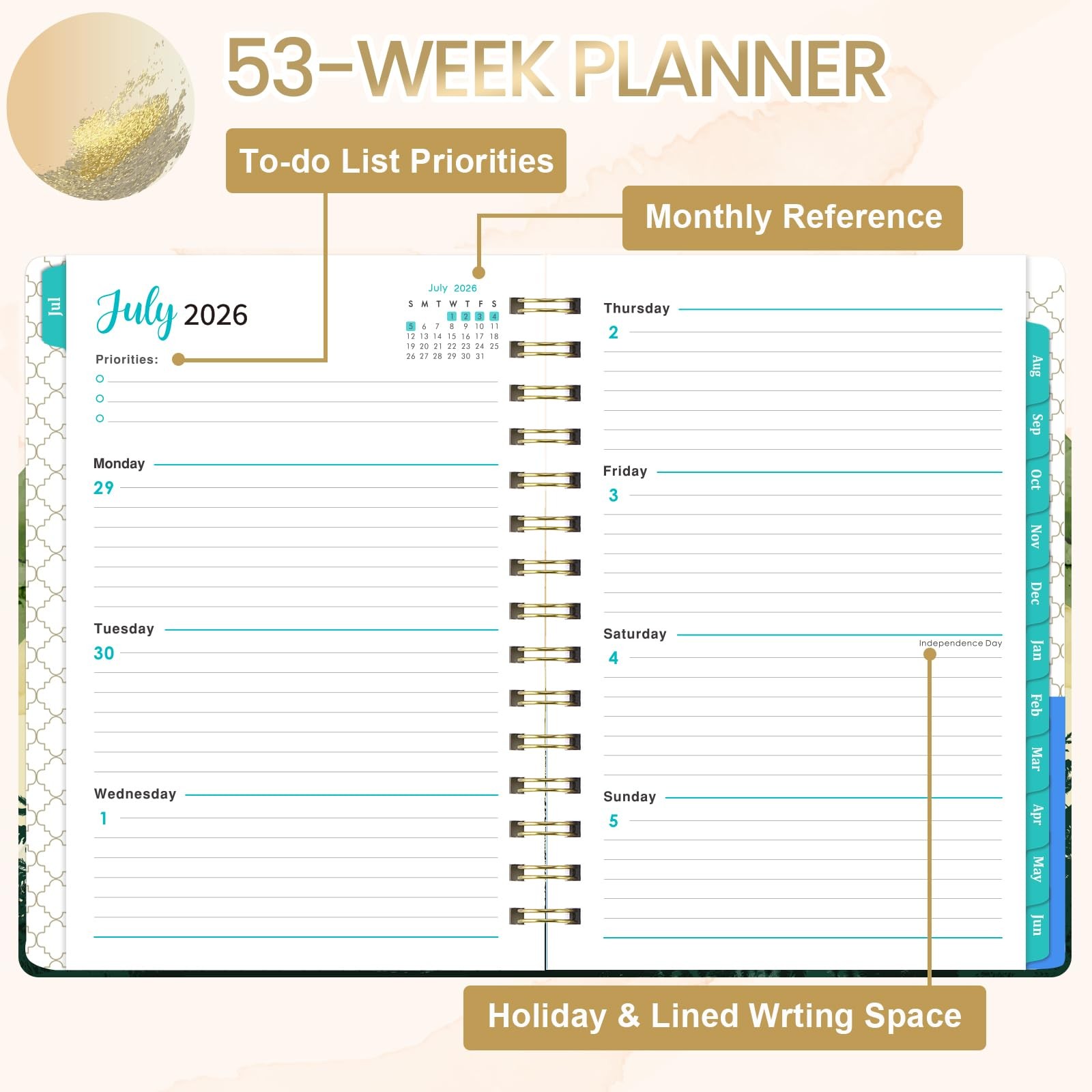 2026-2027 Planner – Academic Weekly and Monthly 6.4″ x 8.5″