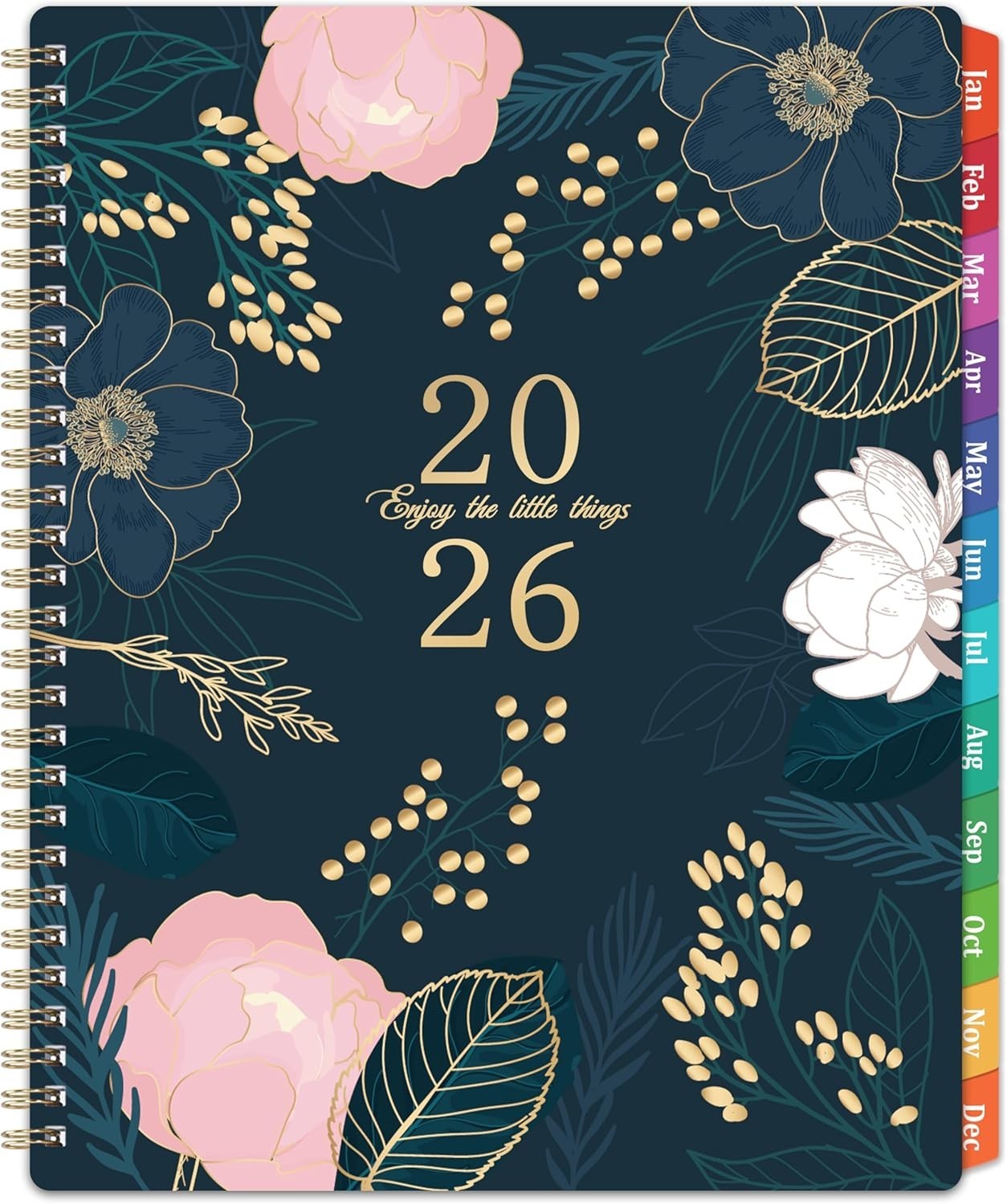 Functional 2026 Planner: Large 9” x 11” Pages with Quick-Access Monthly Tabs