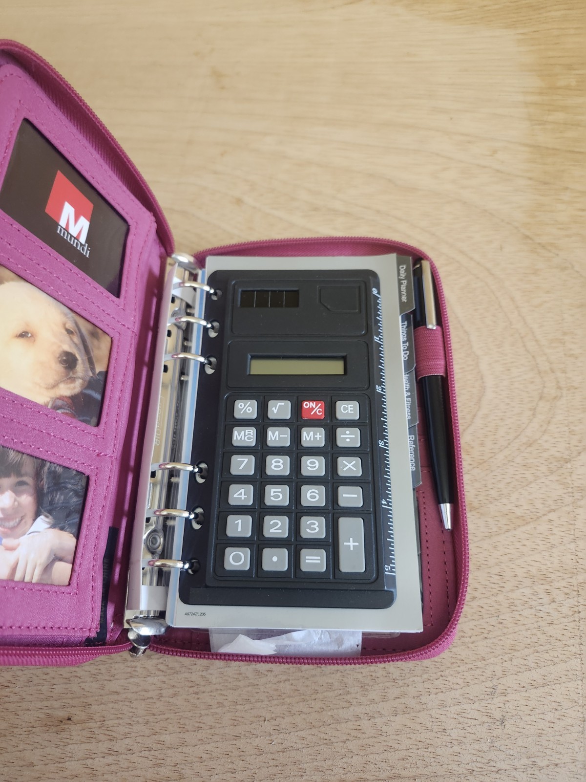 Mundi My Big Fat Agenda 6 Ring Planner Personal Organizer Pink