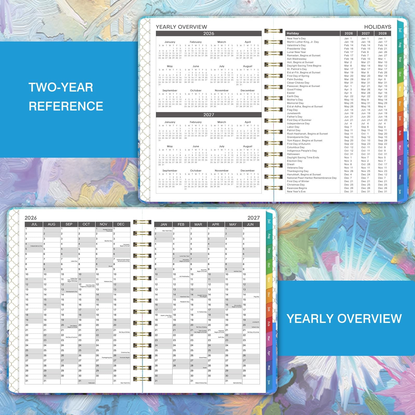 2026-2027 Appointment Book – Weekly & Monthly Planner, 6.3″ x 8.4″, JULY 2026