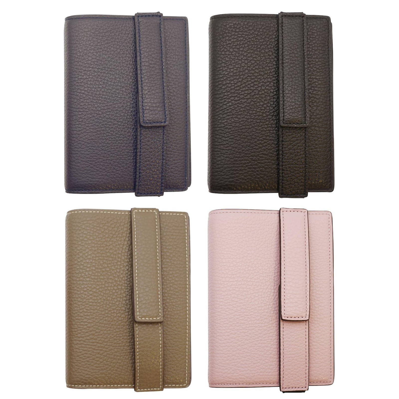 Breilio System Notebook Morbido Vertical Belt Mini 6 Ring Diameter 20 mm Beige G