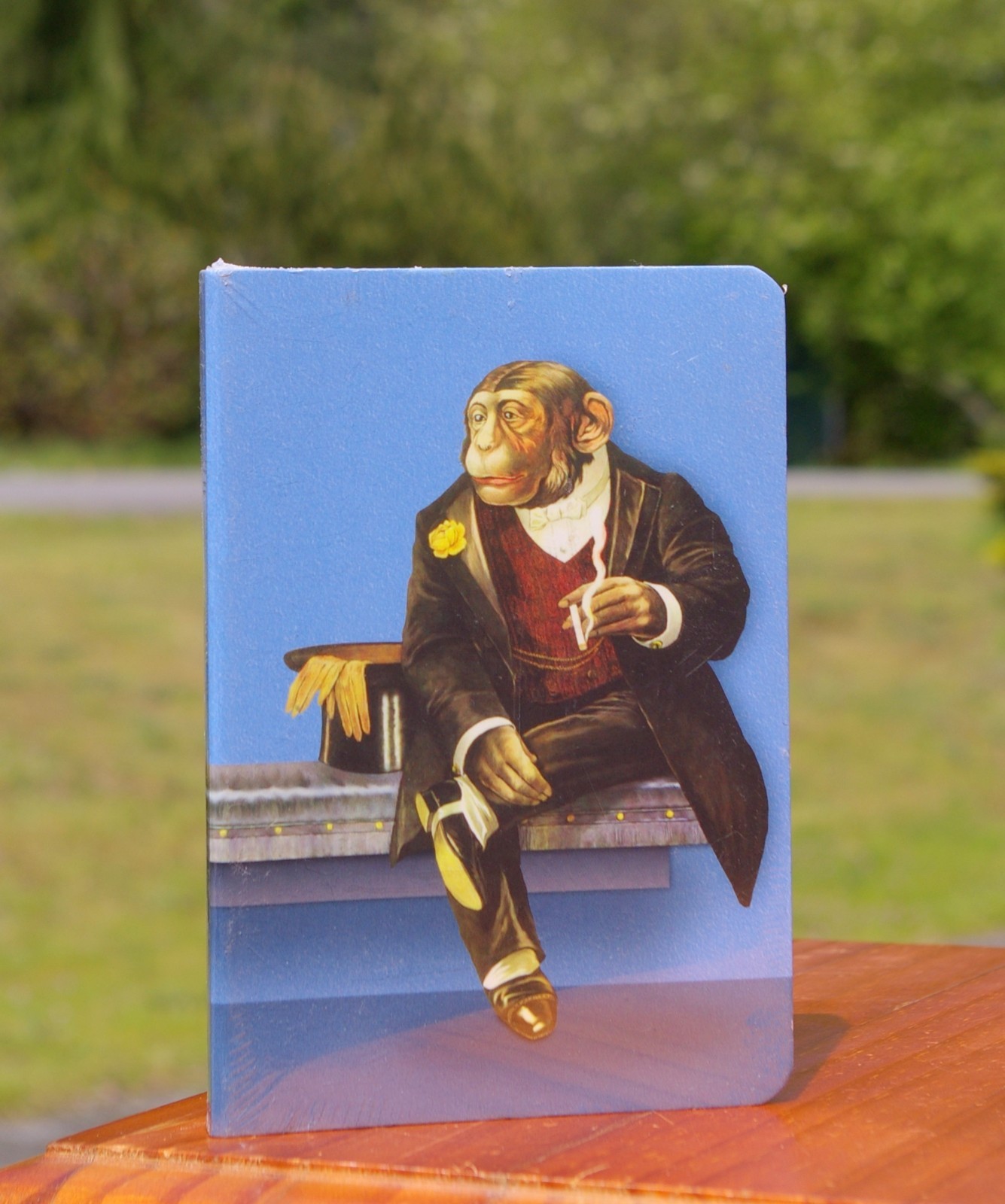 Smoking Monkey in Tuxedo Top Hat 5 7/8″ x 4″ Notebook 2003 by Accoutrements