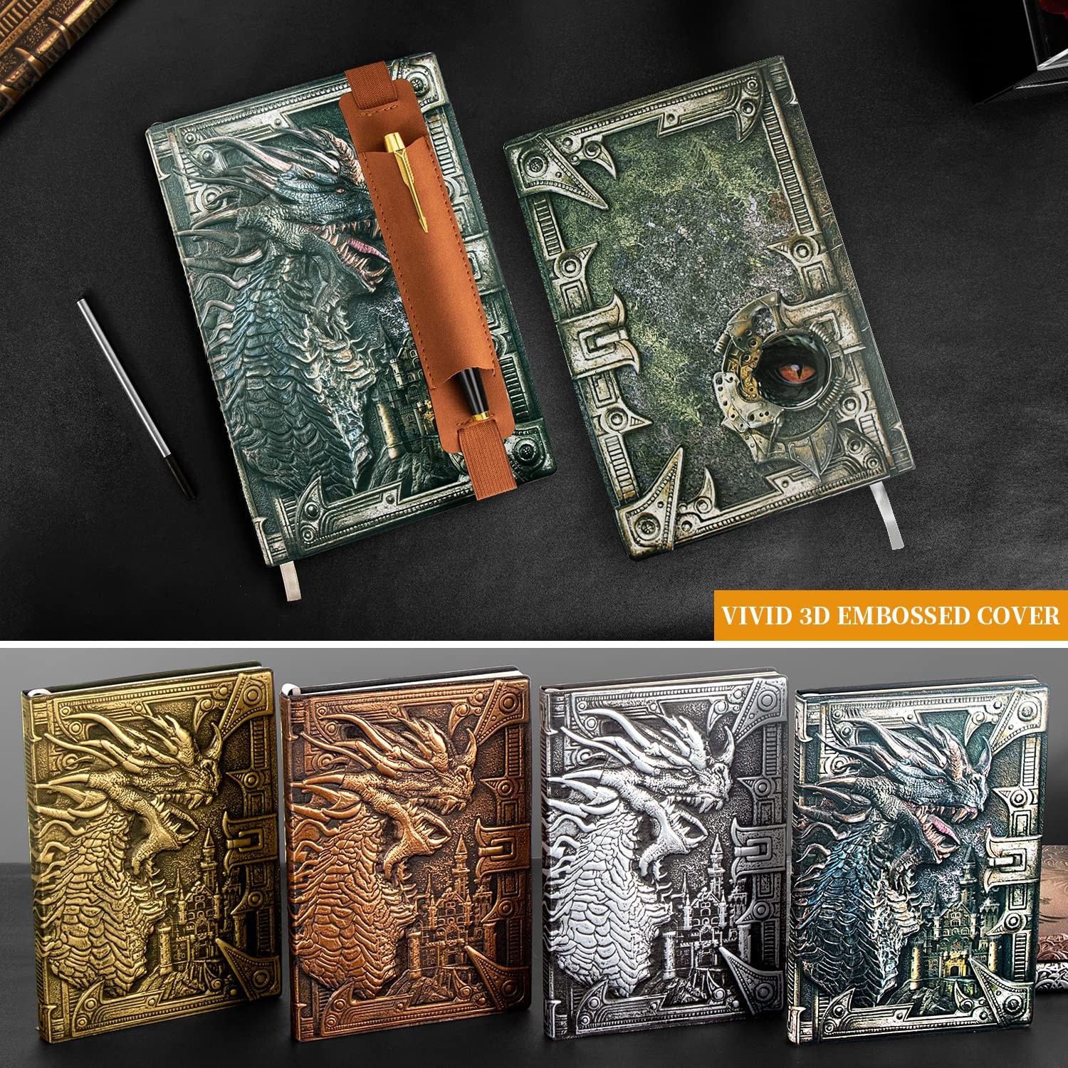 LongLongJin DND dungeon and dragon Notebook 3D Embossed Colorful Dragon