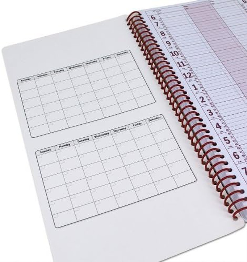 Notebooks Appointment Book – Large 8.5″ X 13.5″ Undated Planner for Daily Schedu