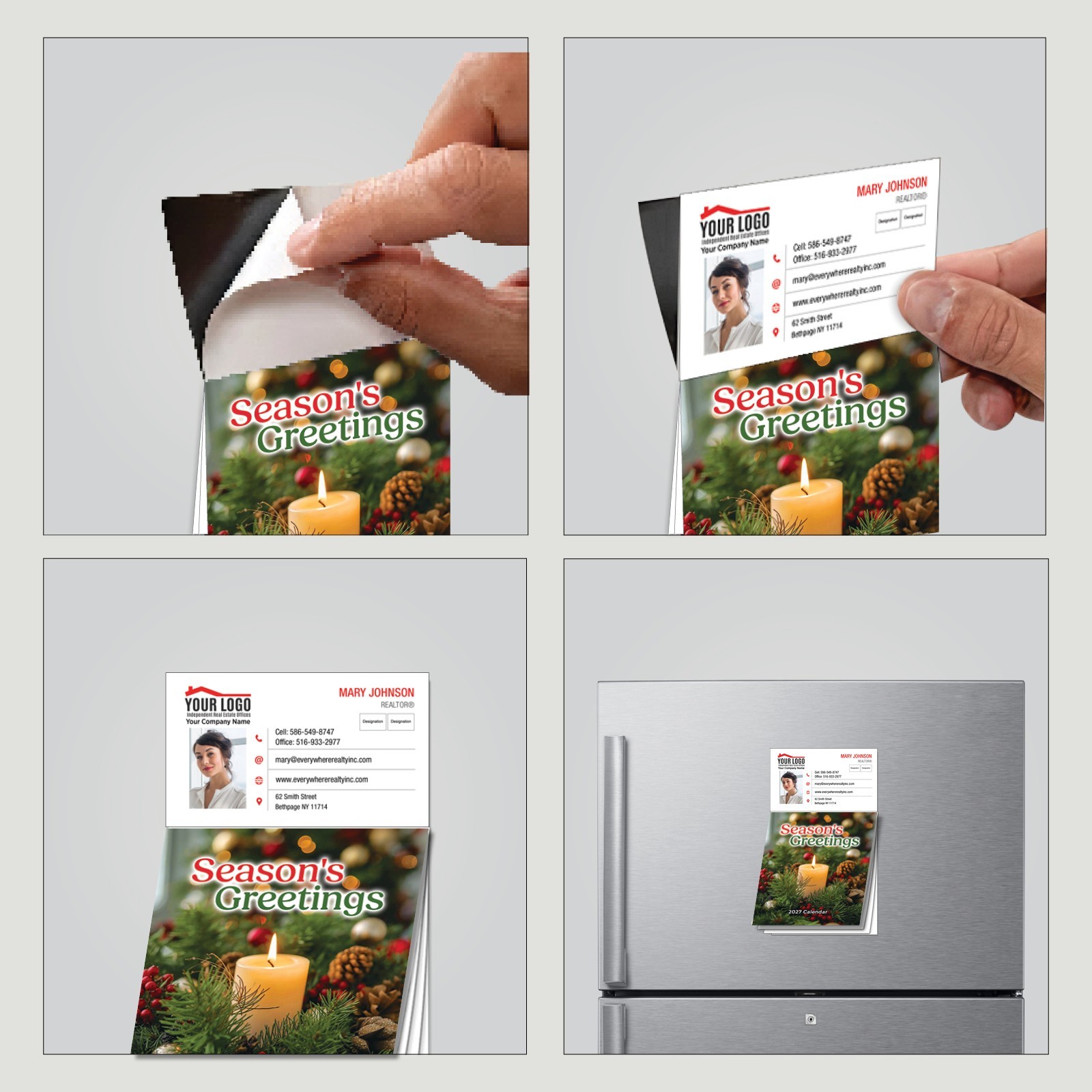 2027 Christmas Magnetic Calendar Corporate Giveaway Seasons Greetings MPC705