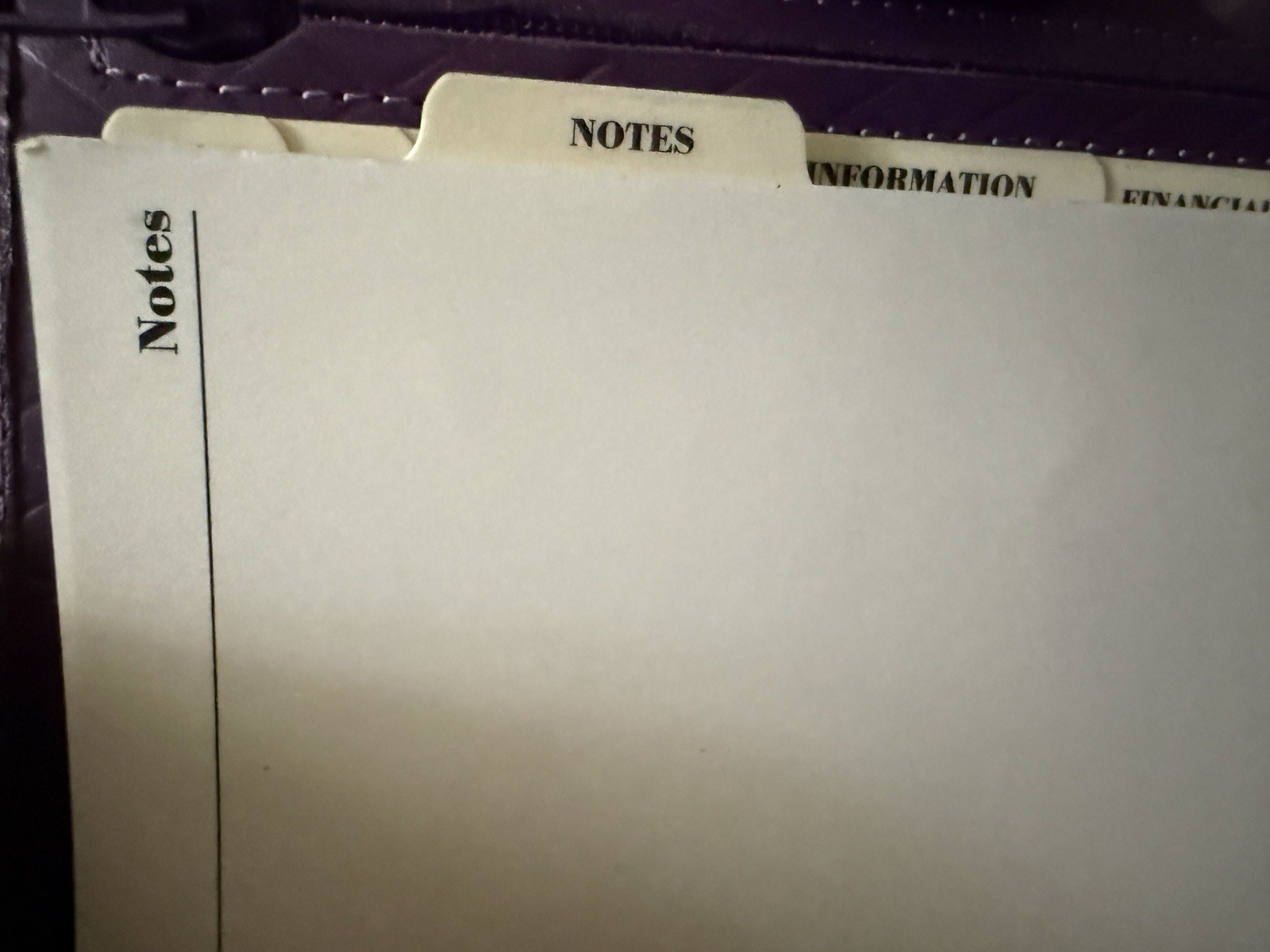 Filofax Pocket Adelphi Deluxe Smooth Leather Purple Planner Organizer Vintage