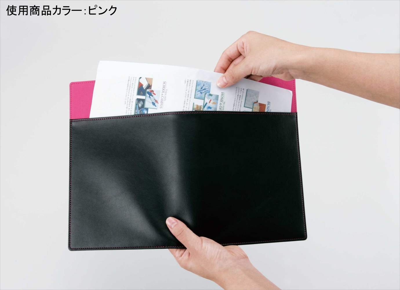 Reimei Fujii refill file pocket size synthetic leather black WPF801B