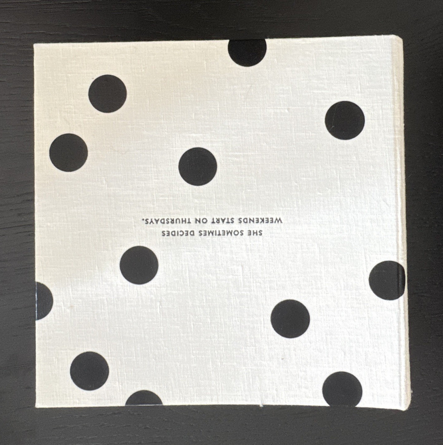 kate spade new york Polka Dot Hardcover Blank Picture Book, White/Black