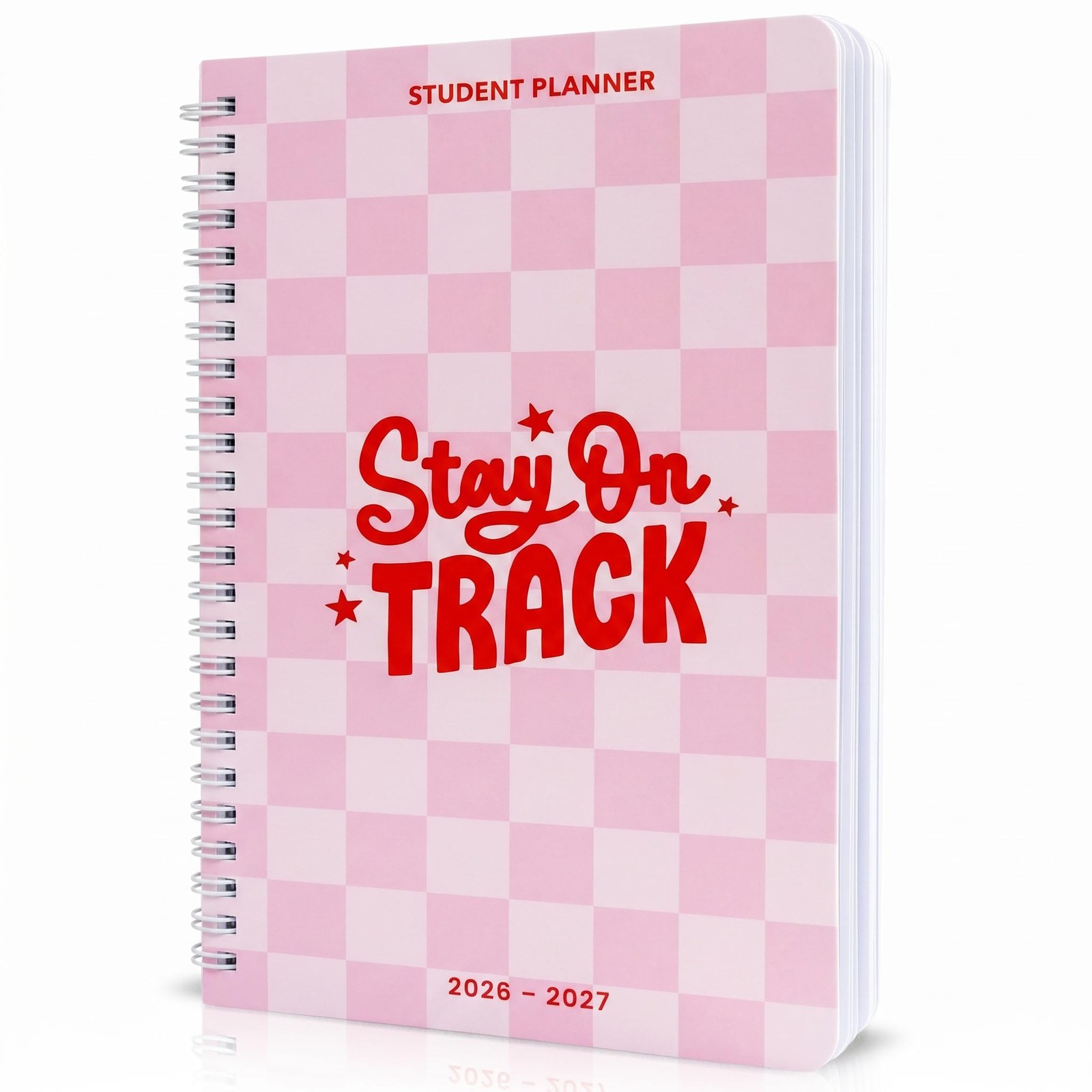 Aesthetic 2026-2027 Student Planner To Stay Organized – A 8.5″ x 5.8″, Pink