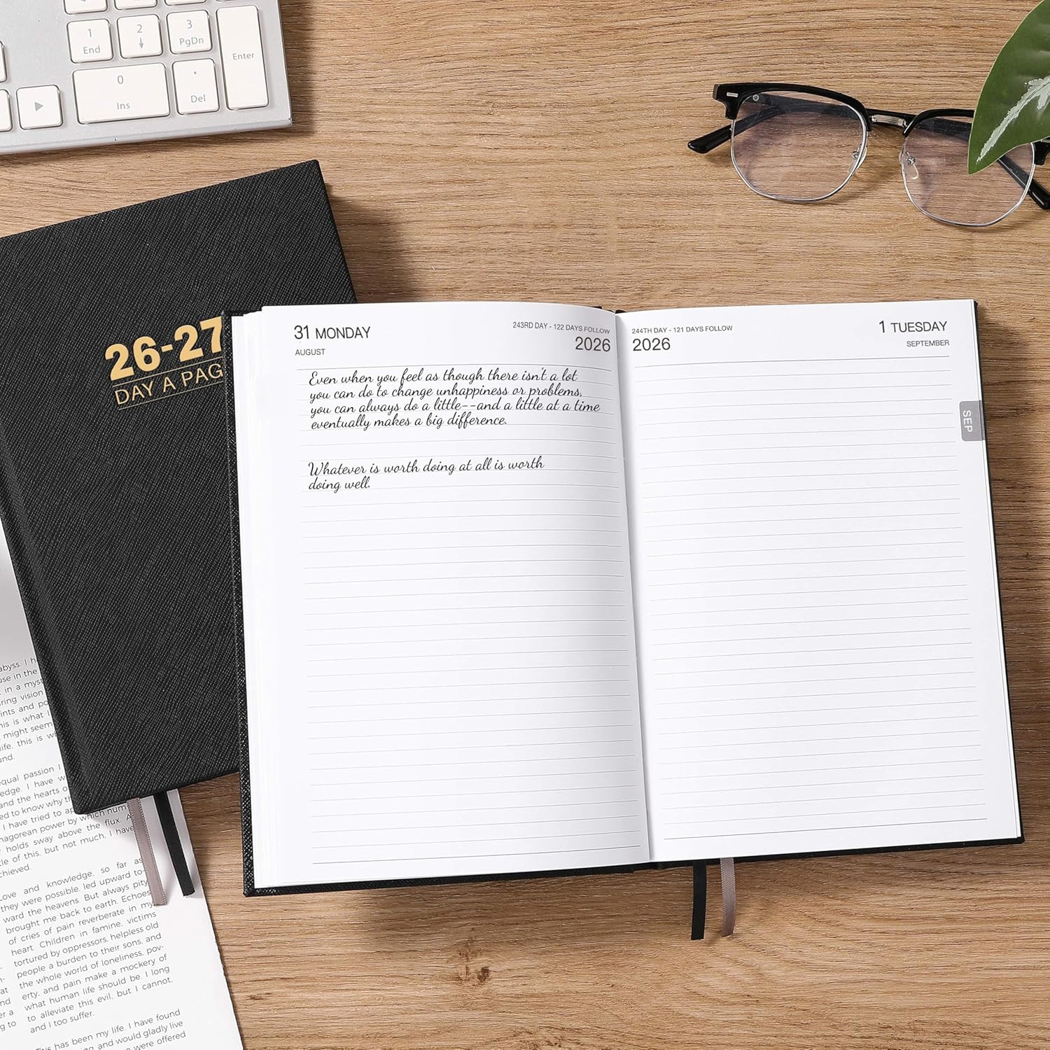 2026-2027 Diary – Diary 2026-2027 Full Page per Day, Page a Day Calendar, Jul. 2