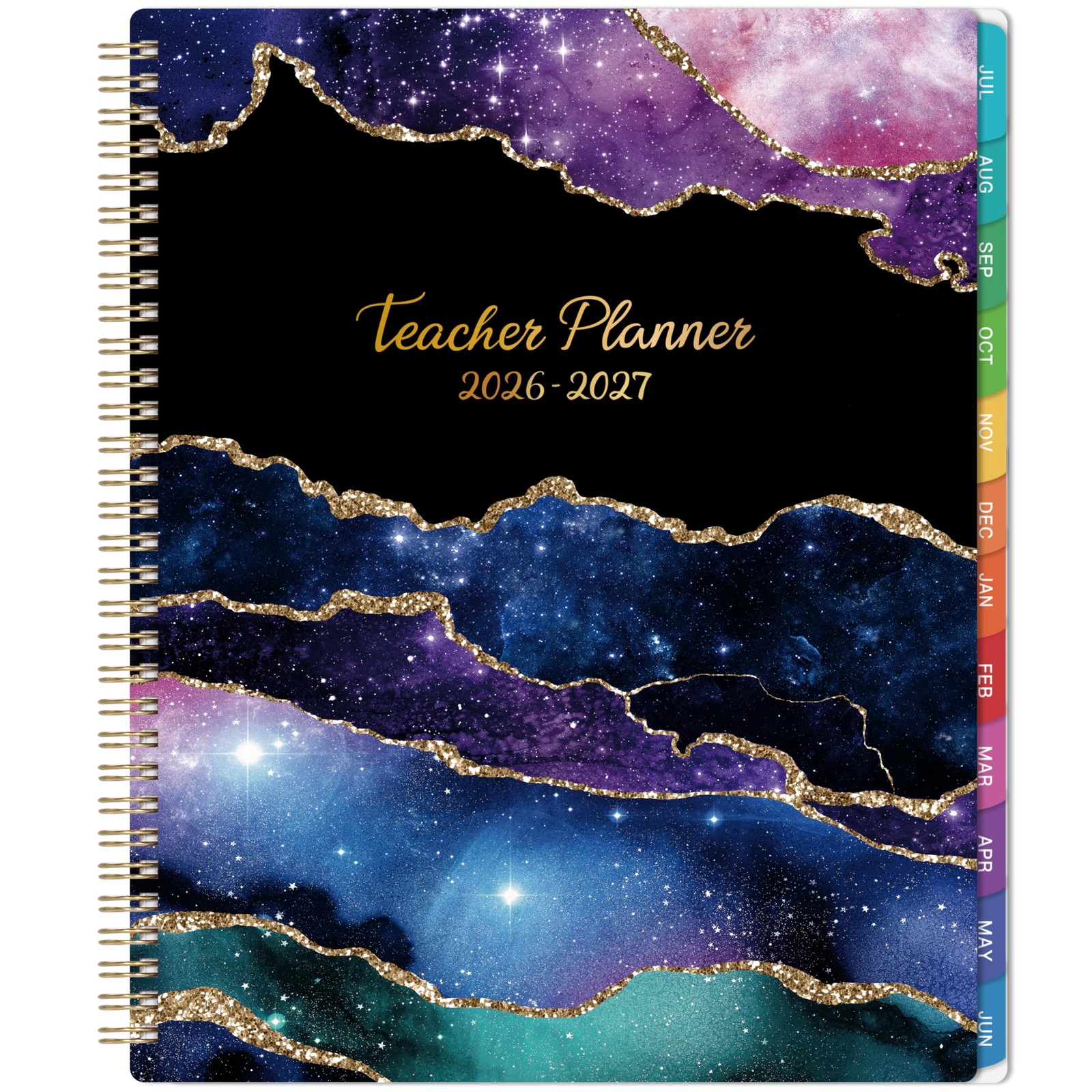 Teacher Planner 2026-2027, Lesson Plan Book 8.5″ x 11″ inches, purple