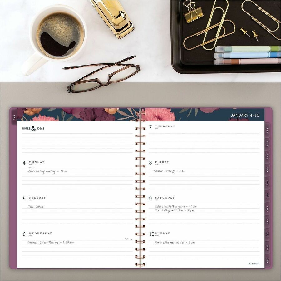 ACCO Brands Corporation At-A-Glance Dark Romance Weekly Monthly Planner, Large,