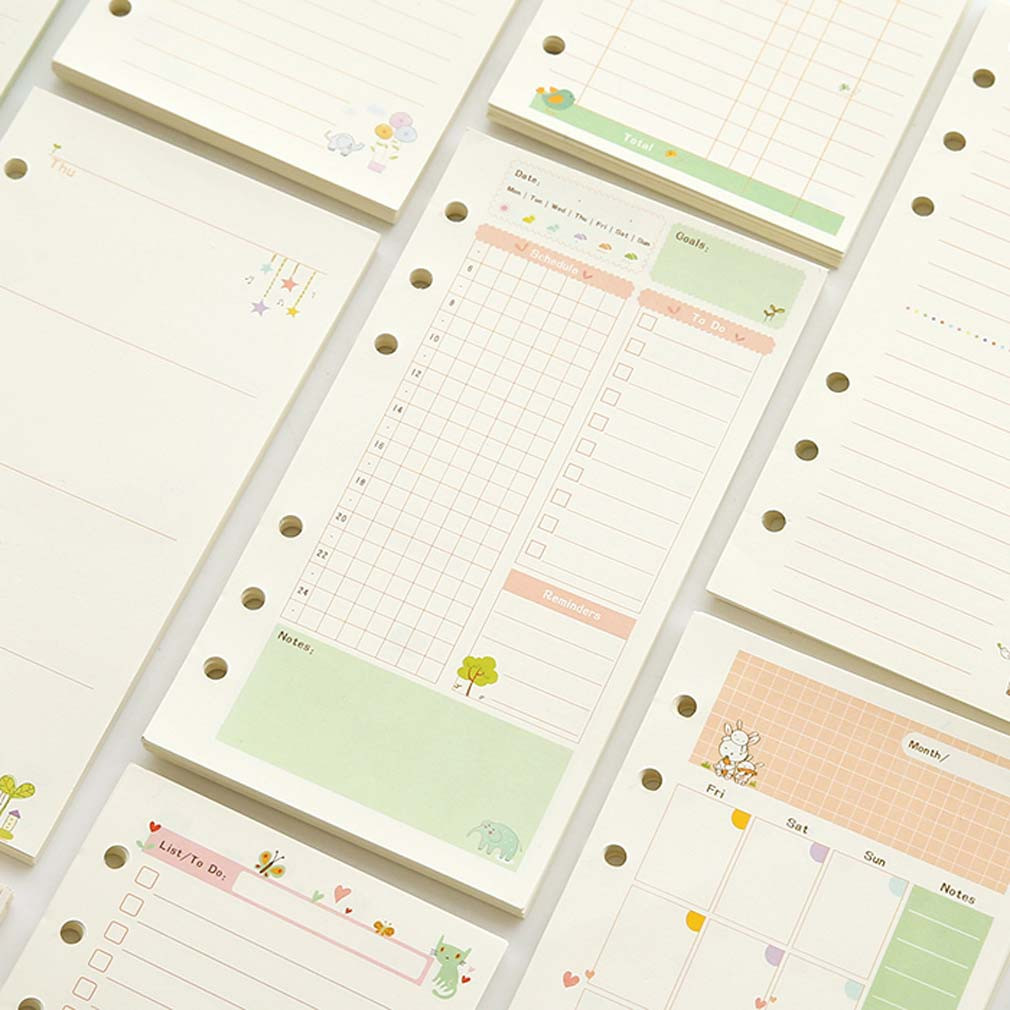 New A5/A6 Month Week Ruled Colourful Planner Diary Refill Schedule Organiser #B9