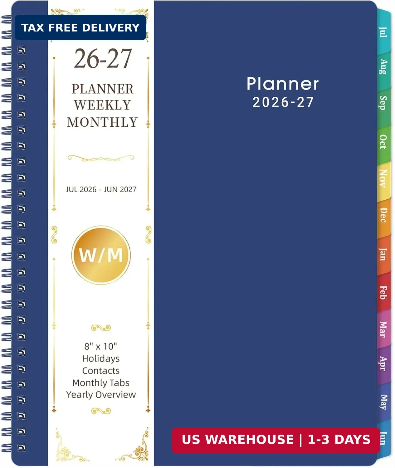 Planner 2026-2027 – Weekly and Monthly Planner 2026-2027 (Jul 2026 – Jun 2027),