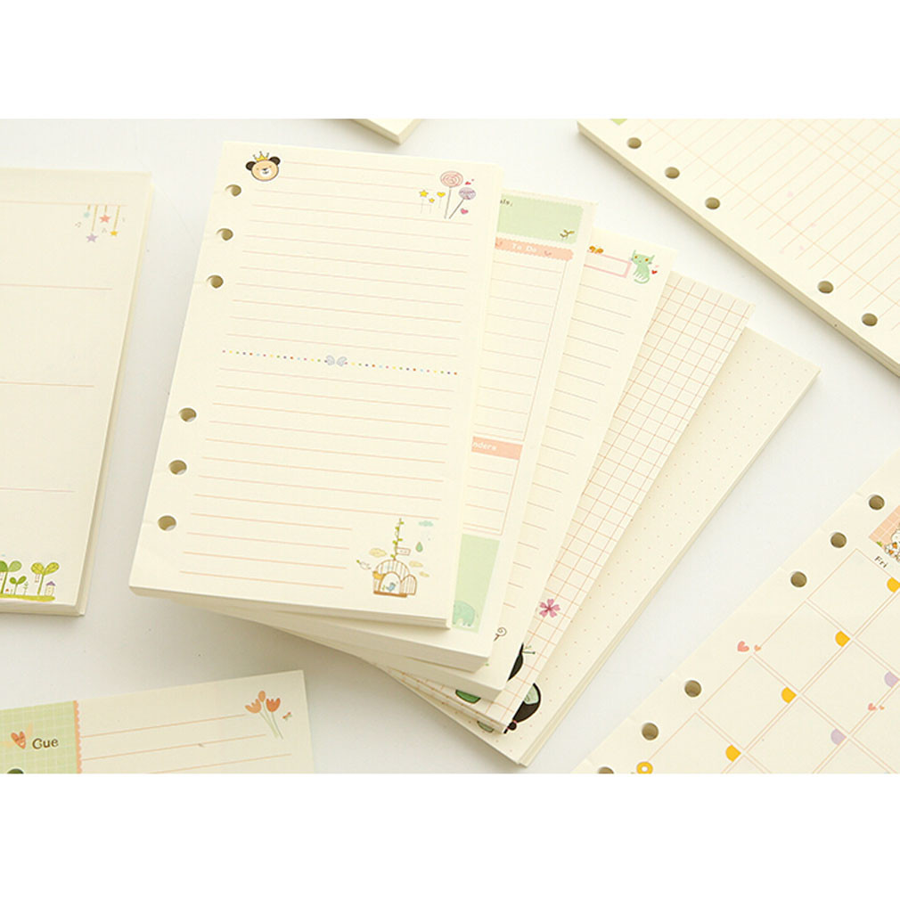 New A5/A6 Month Week Ruled Colourful Planner Diary Refill Schedule Organiser #B9