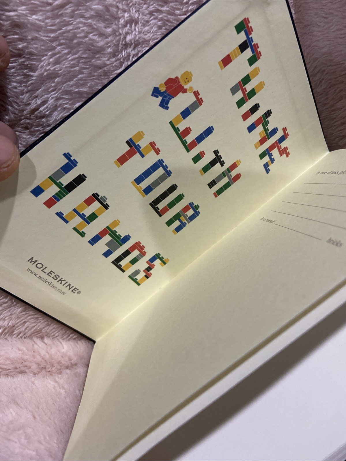 Lego Moleskin Limited Edition Journal Diary Notebook Think WithYour Hands Green