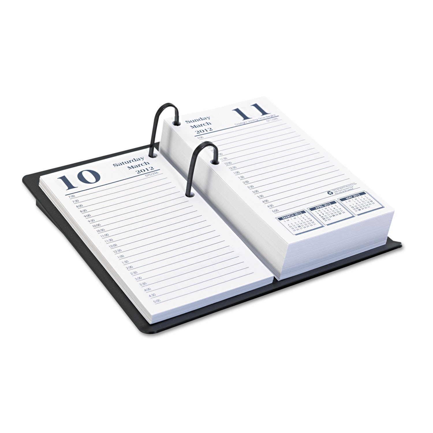 Universal® Recycled Plastic #17 Calendar Holder, 3-1/2 x 6-1/2, Black